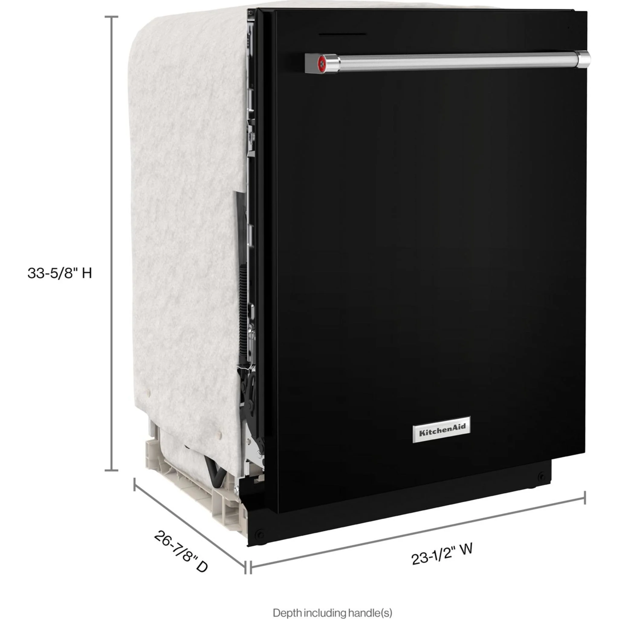 KitchenAid 39 dBA Dishwasher with Third Level Utensil Rack - Black (KDTE204KBL) - Image 39