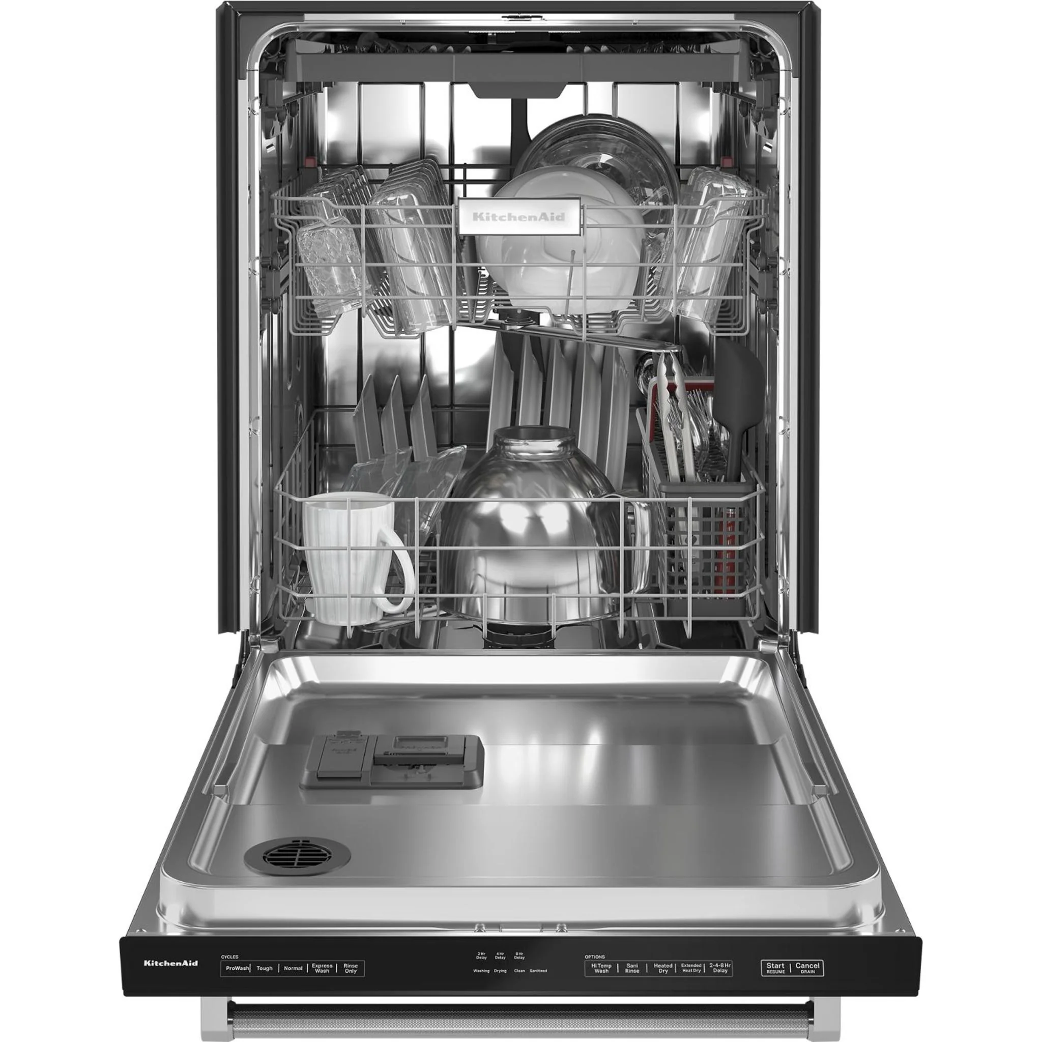 KitchenAid 39 dBA Dishwasher with Third Level Utensil Rack - Black (KDTE204KBL) - Image 4
