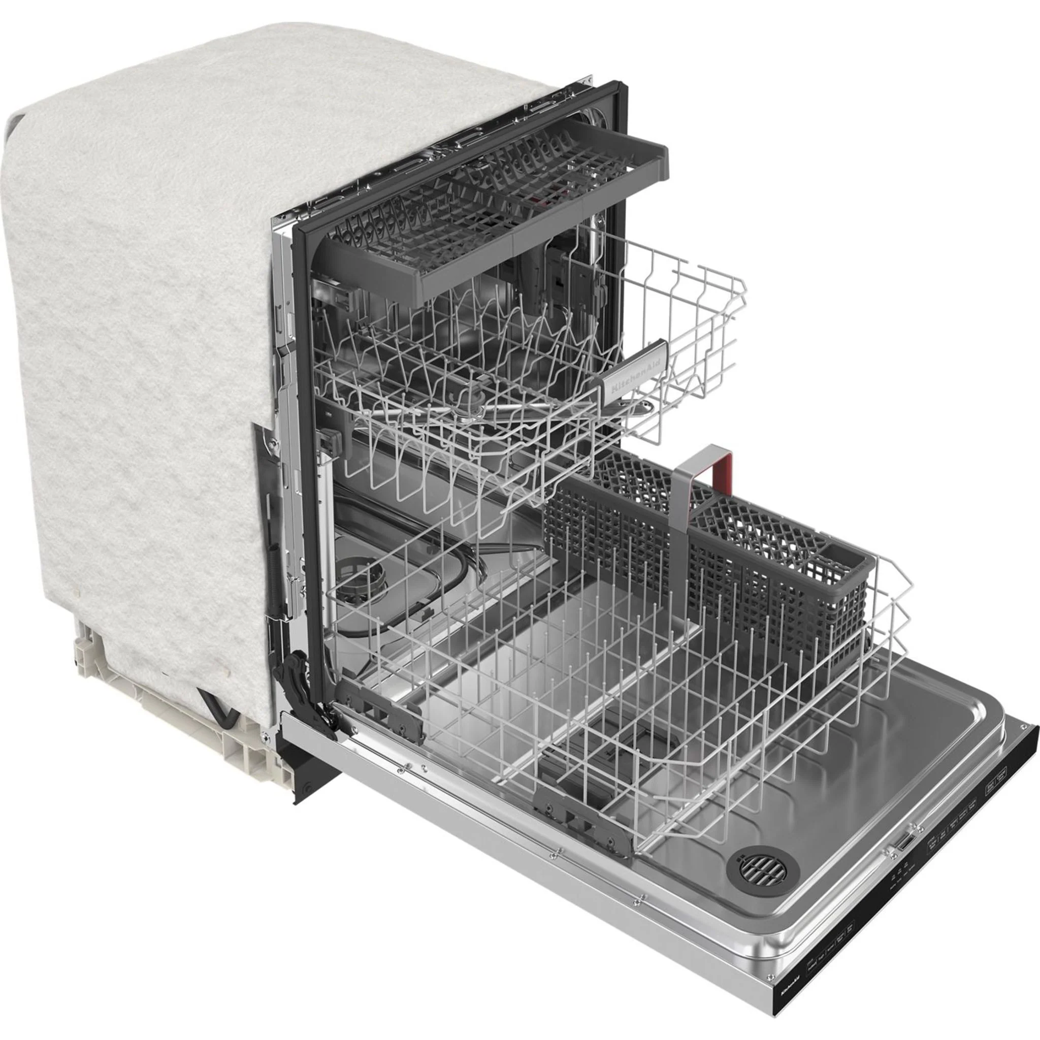 KitchenAid  39 dBA Dishwasher in PrintShield Finish with Third Level Utensil Rack - Stainless Steel (KDTE204KPS) - Image 13