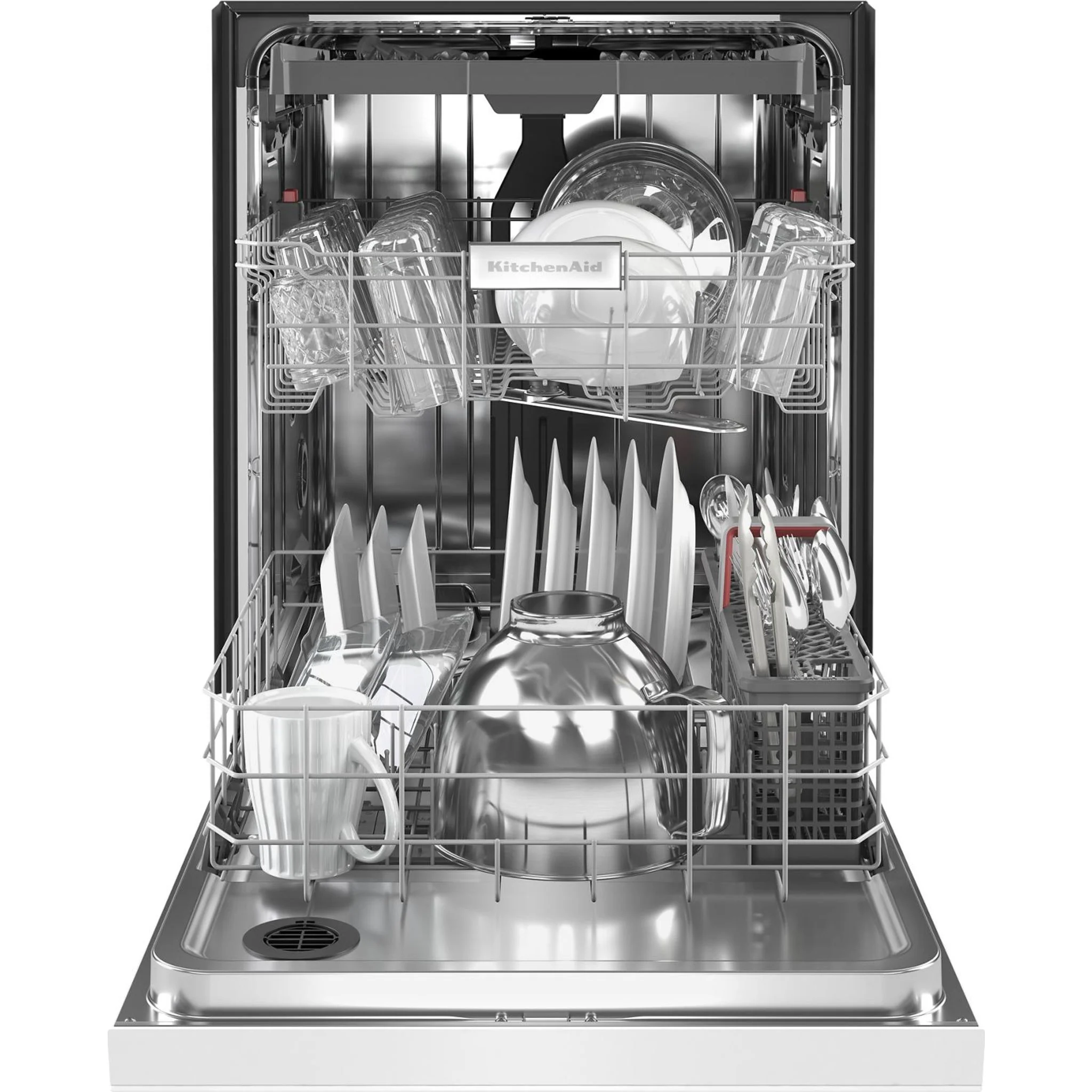 KitchenAid  39 dBA Dishwasher with Third Level Utensil Rack - White (KDFE204KWH) - Image 11