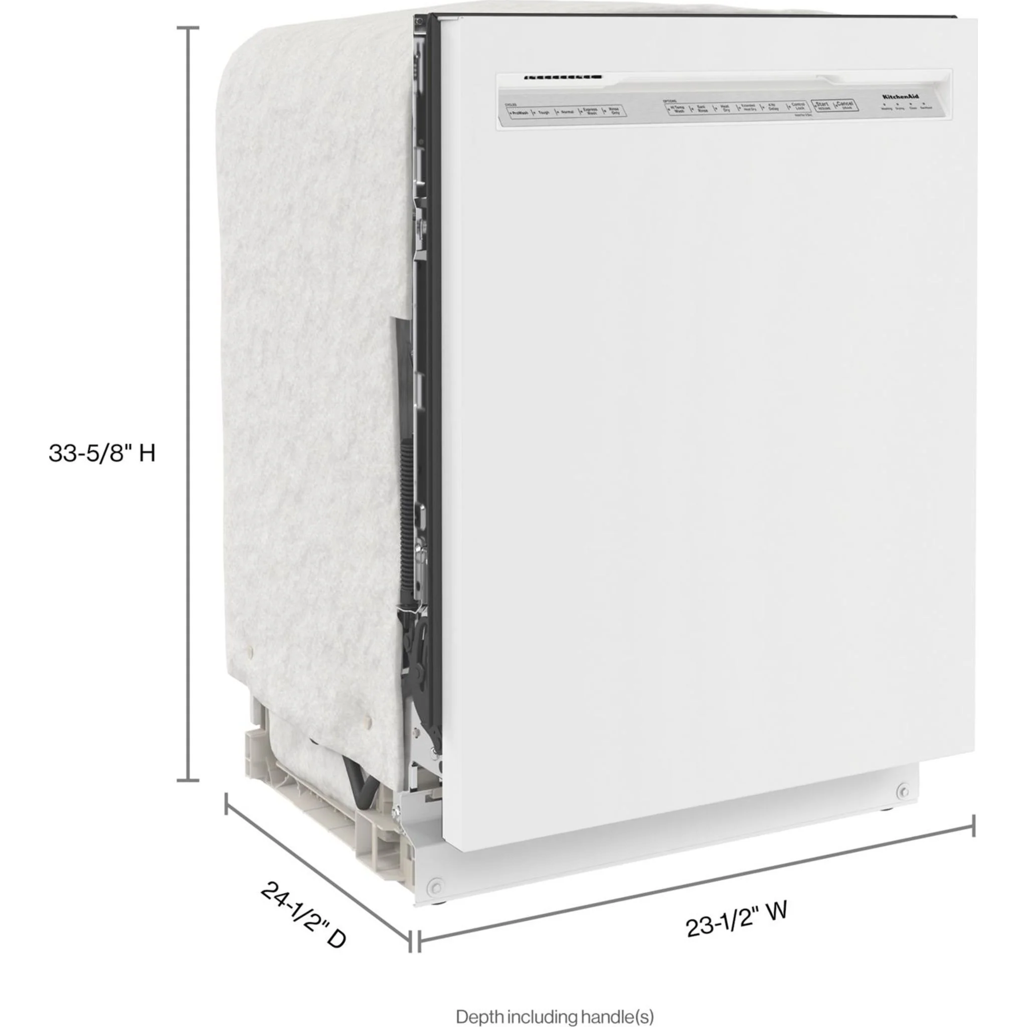KitchenAid  39 dBA Dishwasher with Third Level Utensil Rack - White (KDFE204KWH) - Image 39