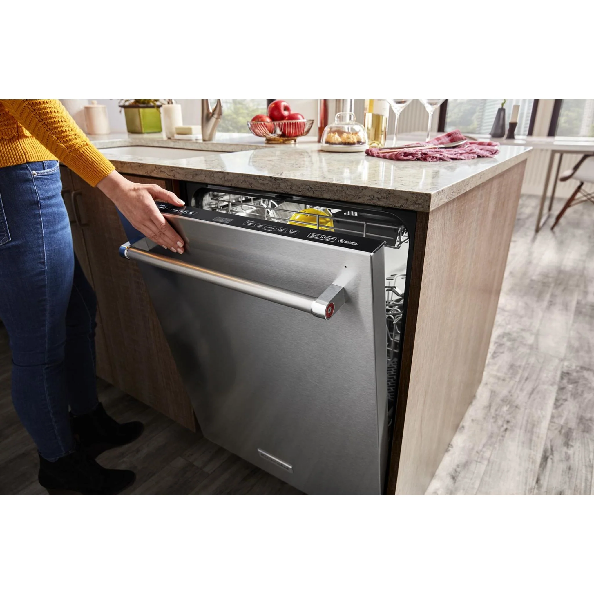 KitchenAid  39 dBA Dishwasher with Third Level Utensil Rack - White (KDFE204KWH) - Image 42