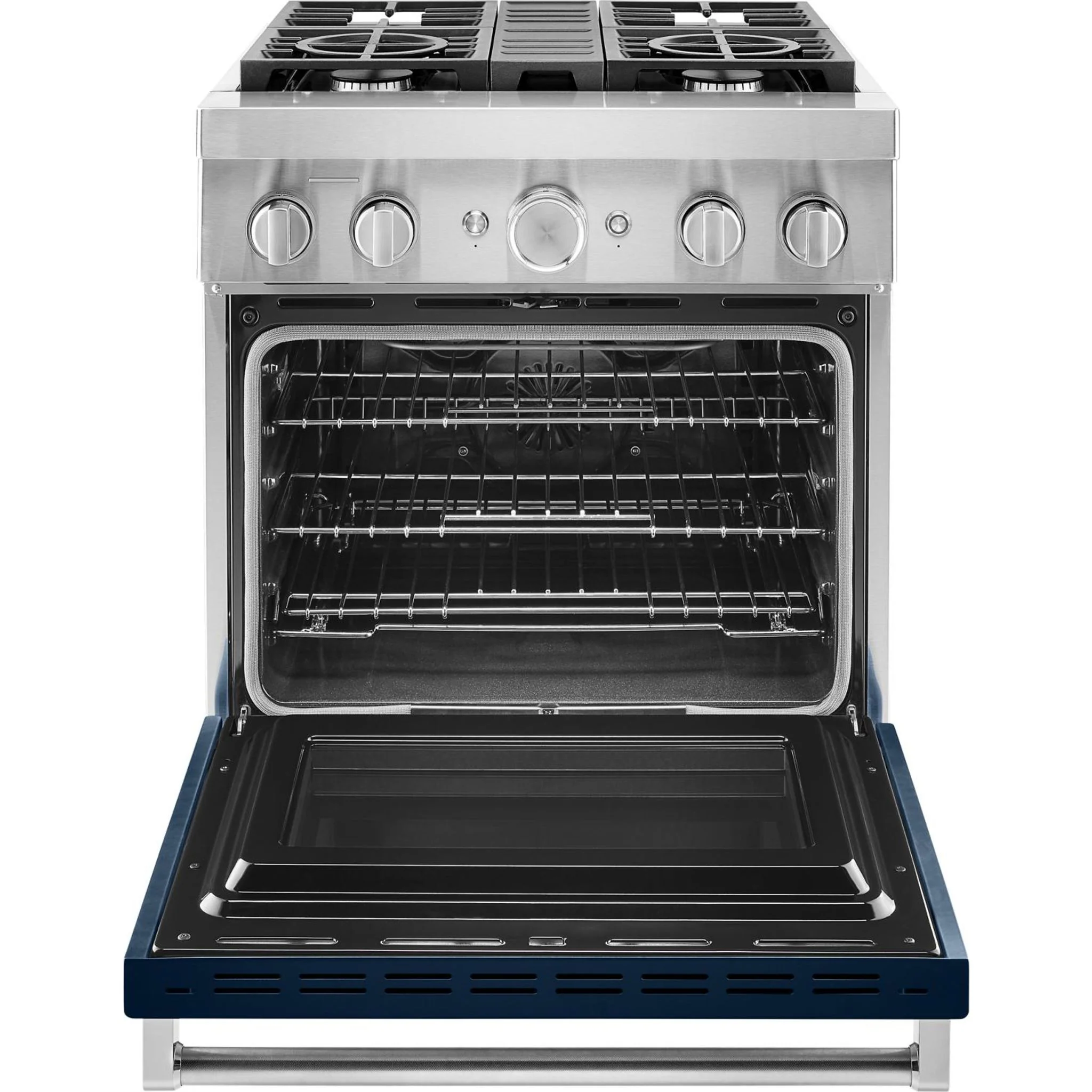 KitchenAid  30'' Smart Commercial-Style Dual Fuel Range with 4 Burners - Ink Blue (KFDC500JIB) - Image 37