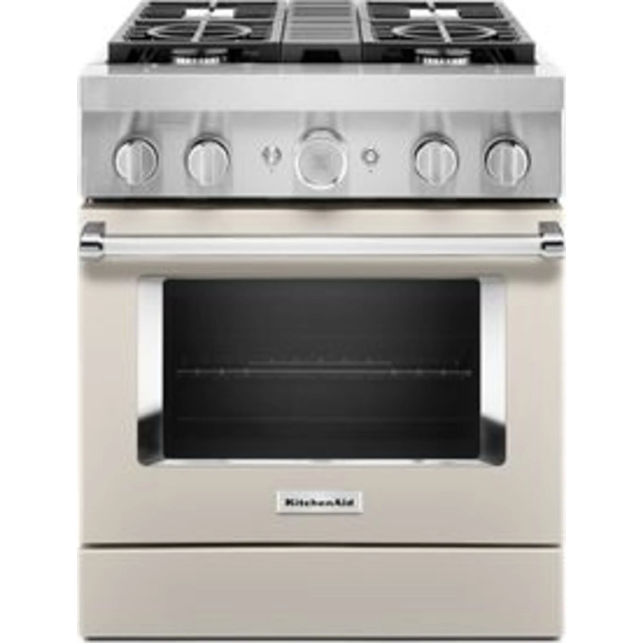 KitchenAid  30'' Smart Commercial-Style Dual Fuel Range with 4 Burners - Milkshake (KFDC500JMH) - Image 31