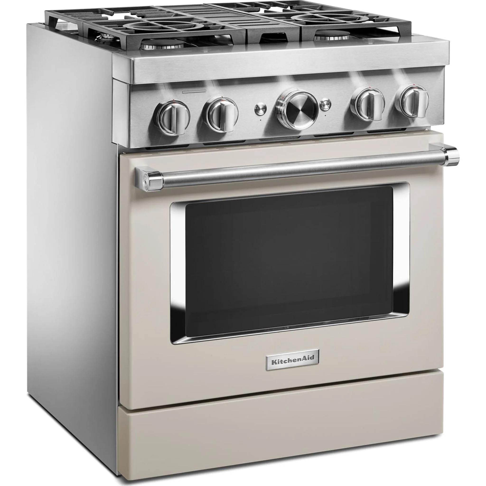KitchenAid  30'' Smart Commercial-Style Dual Fuel Range with 4 Burners - Milkshake (KFDC500JMH) - Image 35