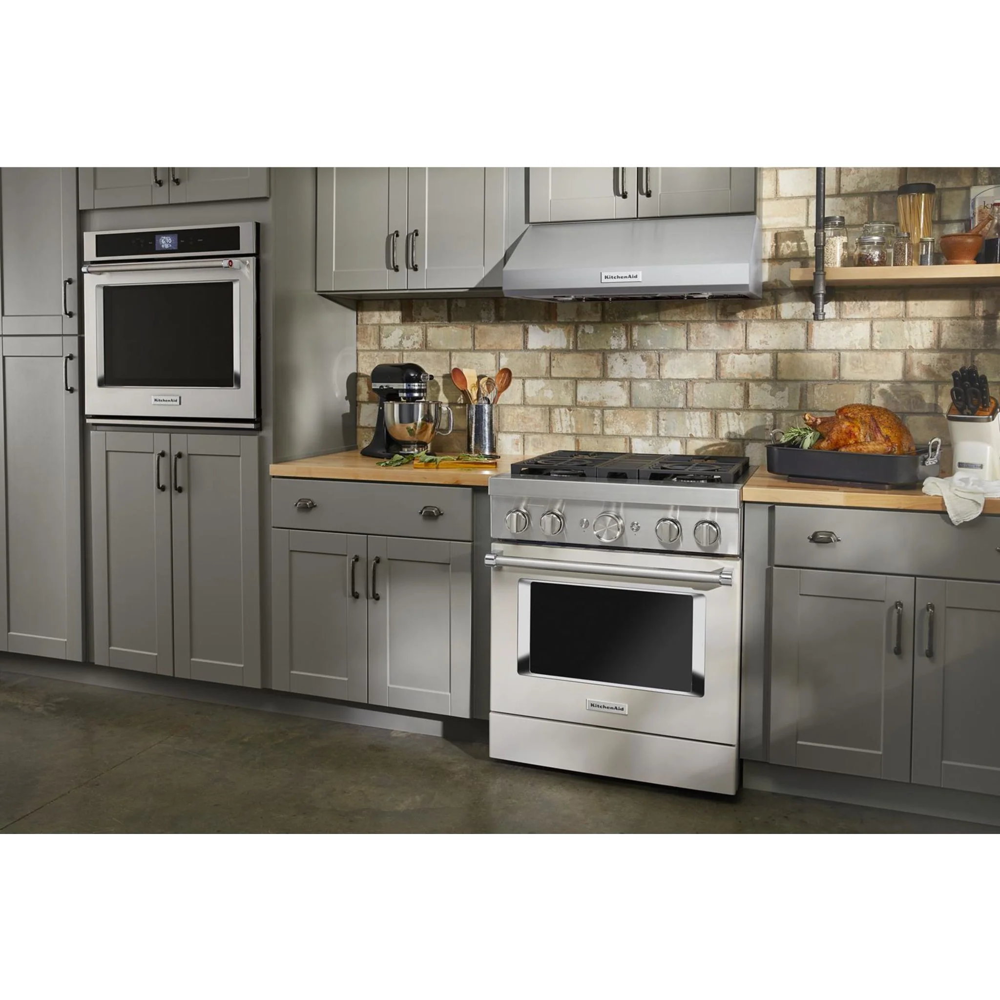 KitchenAid  30'' Smart Commercial-Style Dual Fuel Range with 4 Burners - Milkshake (KFDC500JMH) - Image 45