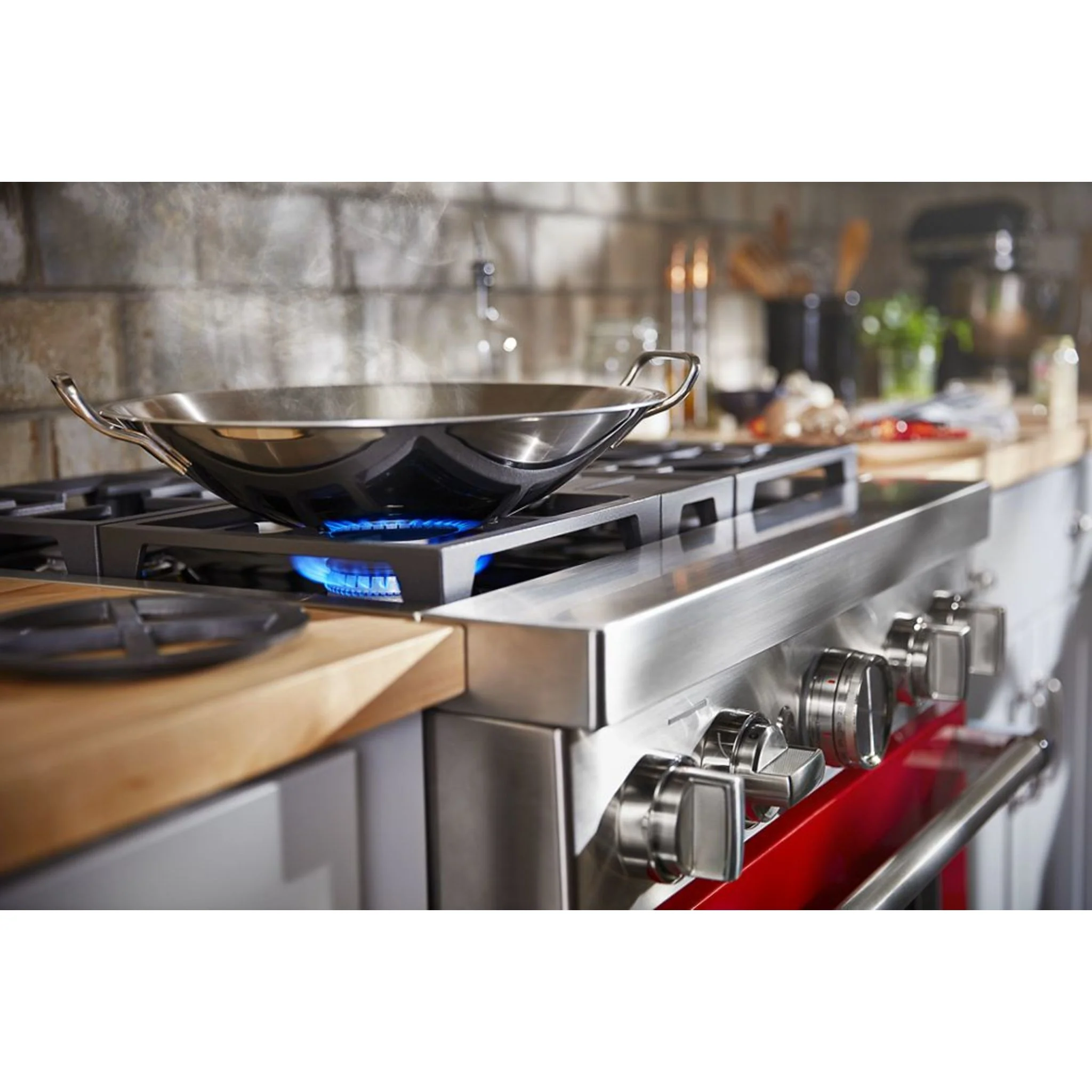 KitchenAid  30'' Smart Commercial-Style Dual Fuel Range with 4 Burners - Stainless Steel (KFDC500JSS) - Image 10