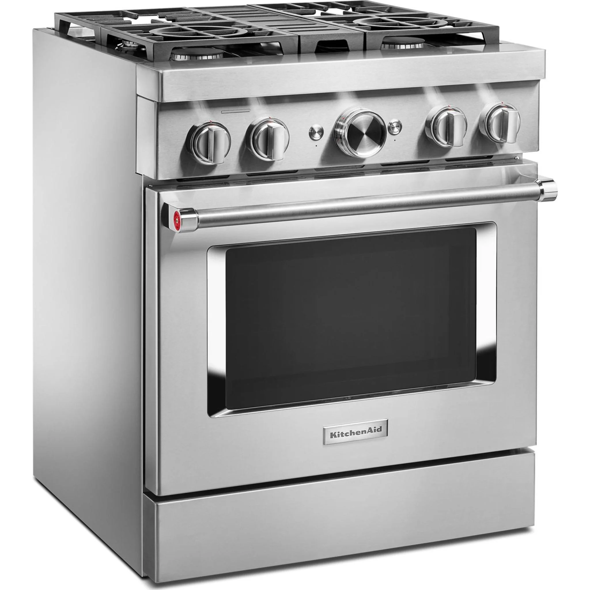 KitchenAid  30'' Smart Commercial-Style Dual Fuel Range with 4 Burners - Stainless Steel (KFDC500JSS) - Image 20