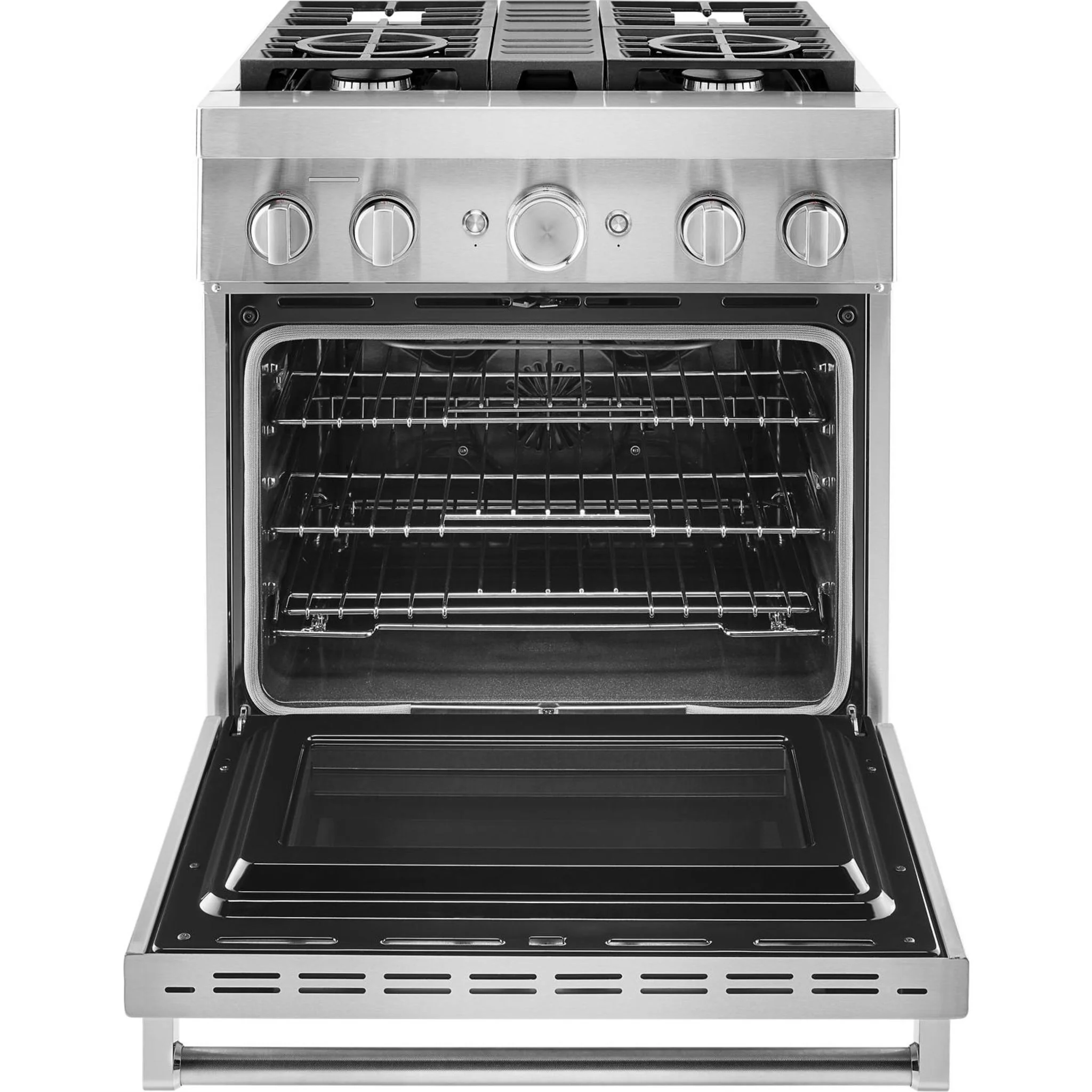 KitchenAid  30'' Smart Commercial-Style Dual Fuel Range with 4 Burners - Stainless Steel (KFDC500JSS) - Image 35