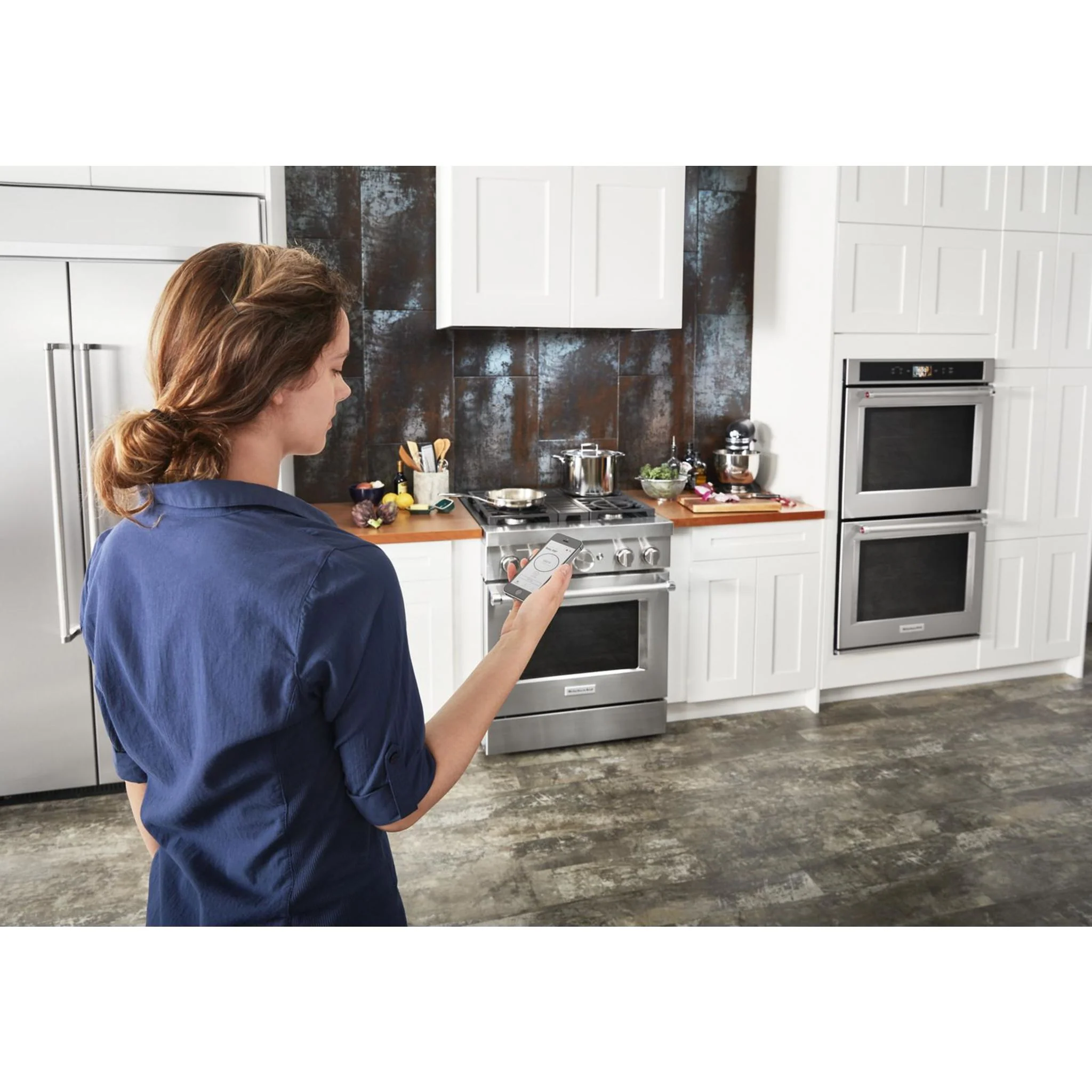 KitchenAid  30'' Smart Commercial-Style Dual Fuel Range with 4 Burners - Stainless Steel (KFDC500JSS) - Image 46