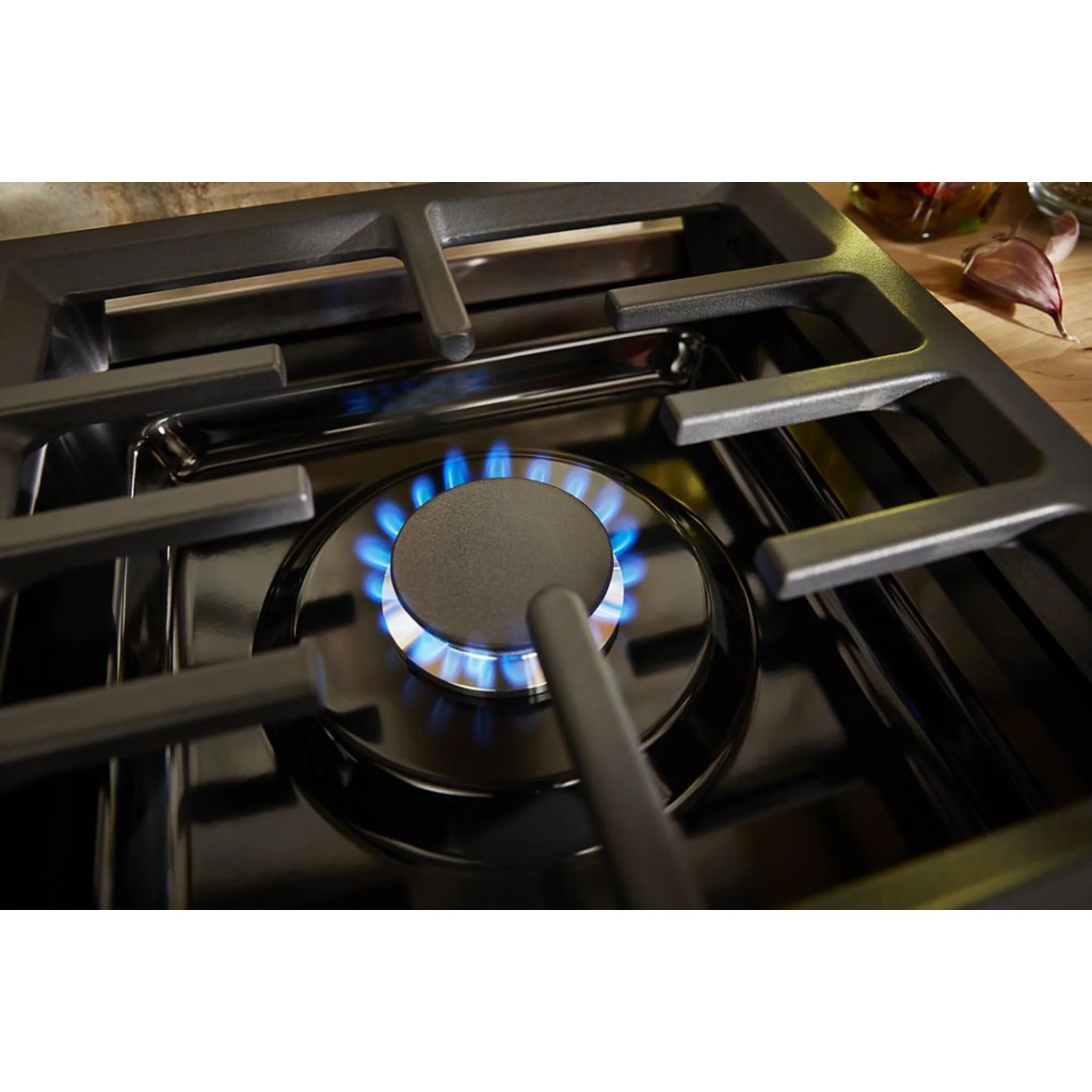 KitchenAid  30'' Smart Commercial-Style Gas Range with 4 Burners - Imperial Black (KFGC500JBK) - Image 29
