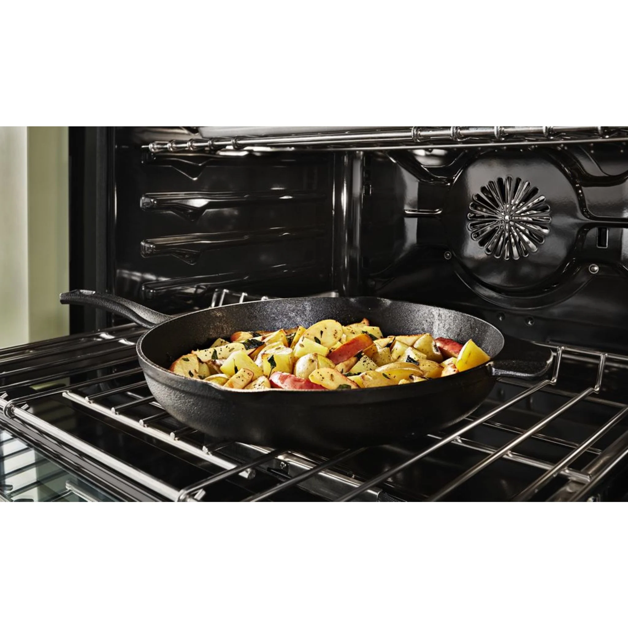 KitchenAid  30'' Smart Commercial-Style Gas Range with 4 Burners - Imperial Black (KFGC500JBK) - Image 30