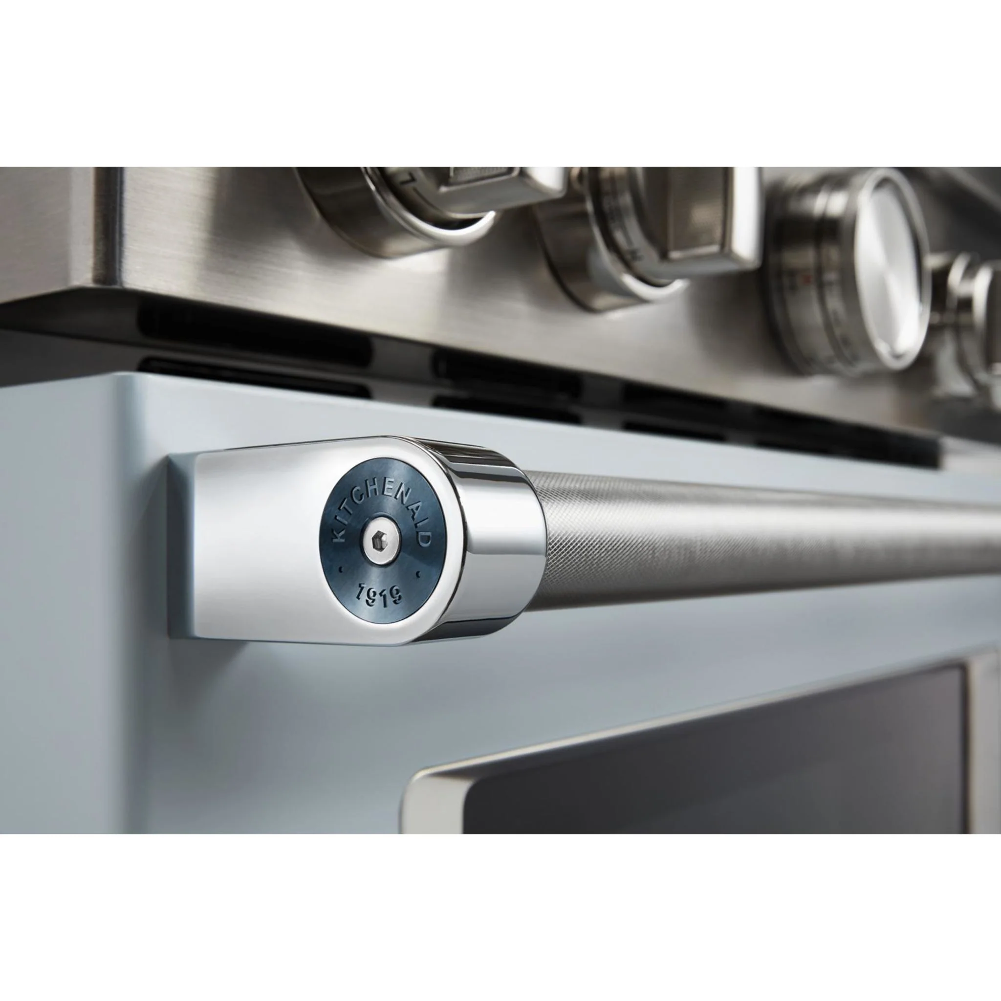 KitchenAid  30'' Smart Commercial-Style Gas Range with 4 Burners - Misty Blue (KFGC500JMB) - Image 16