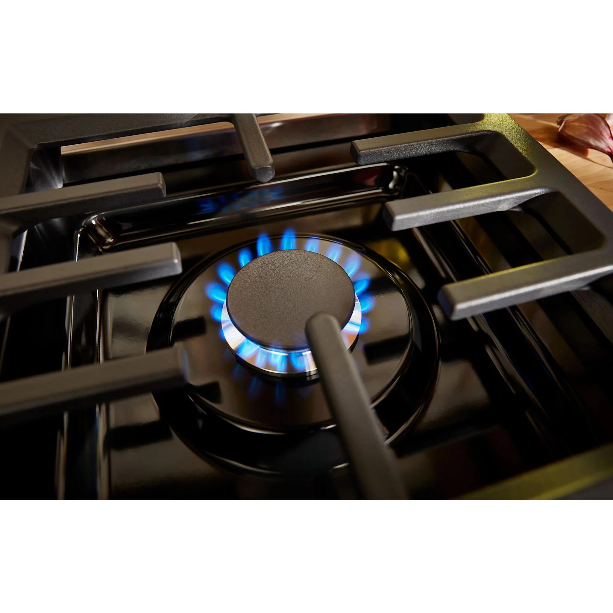 KitchenAid  30'' Smart Commercial-Style Gas Range with 4 Burners - Misty Blue (KFGC500JMB) - Image 24