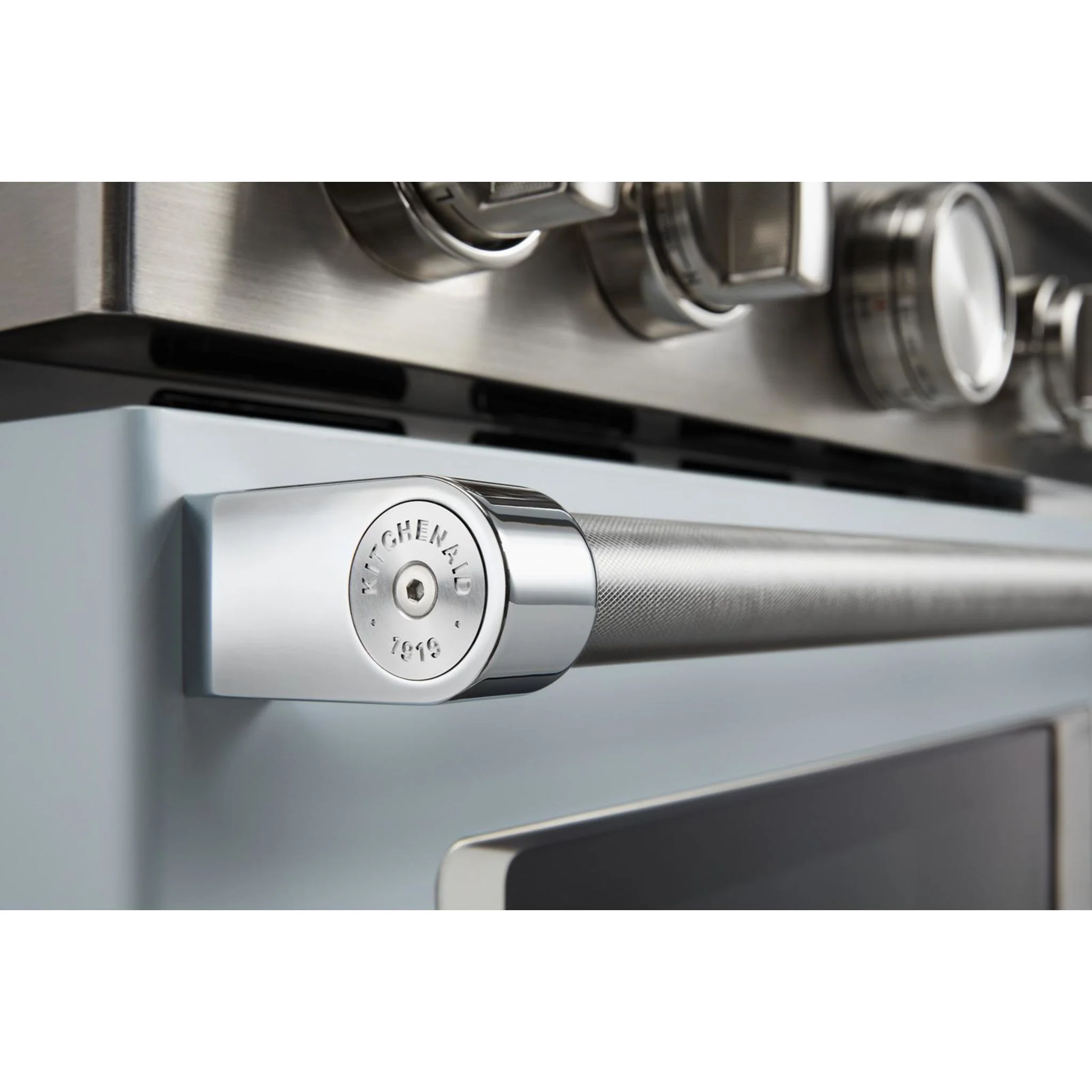 KitchenAid  30'' Smart Commercial-Style Gas Range with 4 Burners - Misty Blue (KFGC500JMB) - Image 37