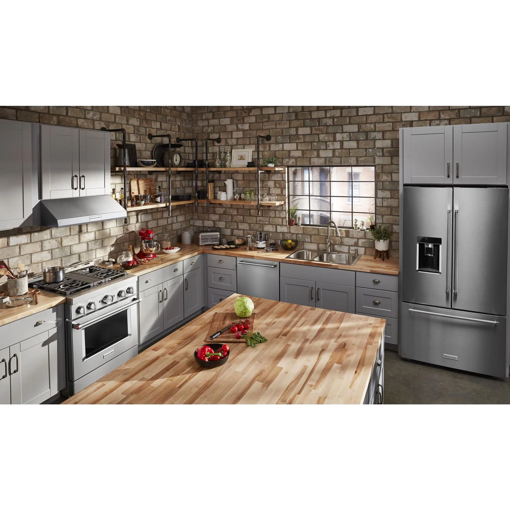 KitchenAid  30'' Smart Commercial-Style Gas Range with 4 Burners - Stainless Steel (KFGC500JSS) - Image 32
