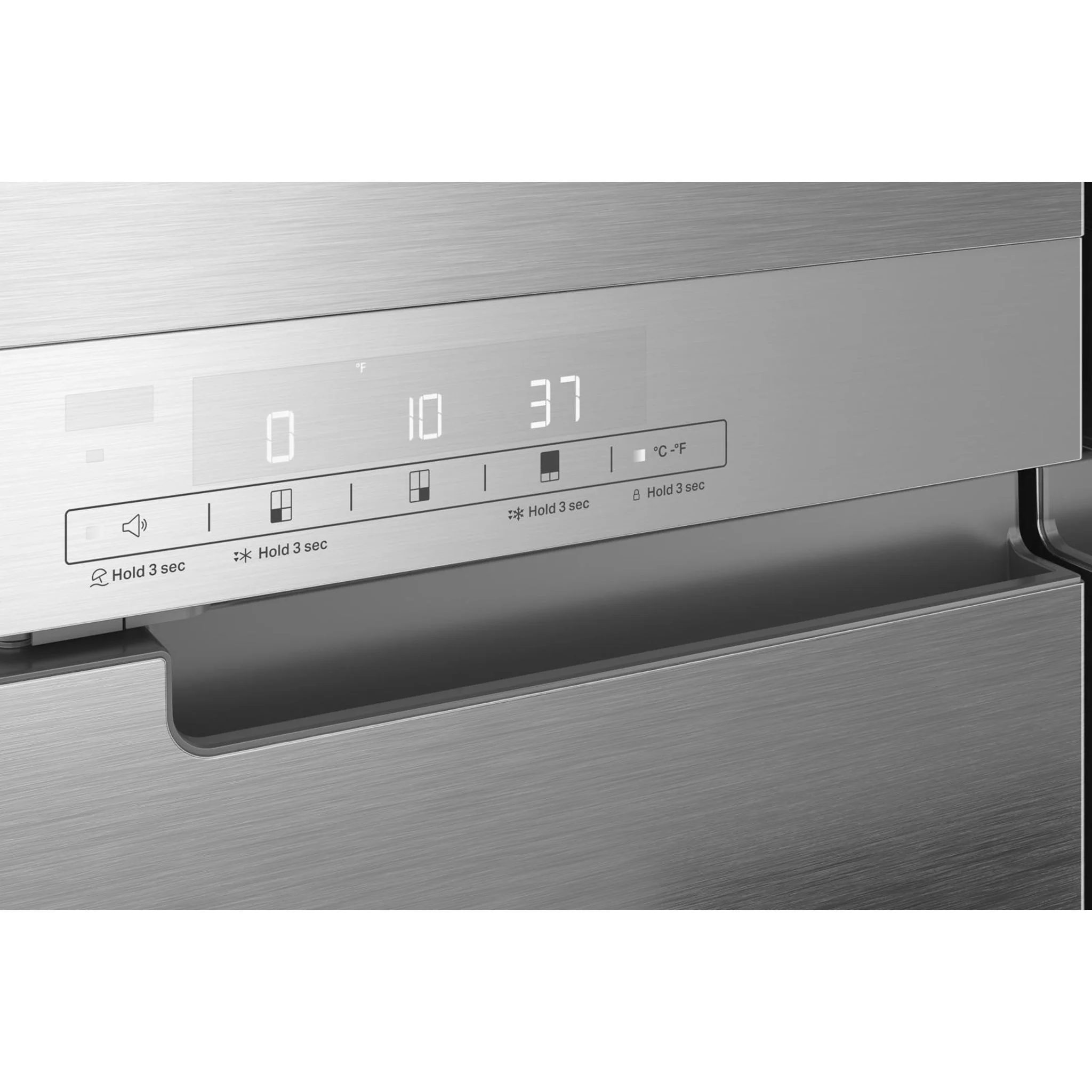 KitchenAid 19.4 cu. ft. 36-inch wide Counter-Depth 4-Door Refrigerator with PrintShieldFinish -PrintShield™ Stainless Finish (KRQC506MPS) - Image 14
