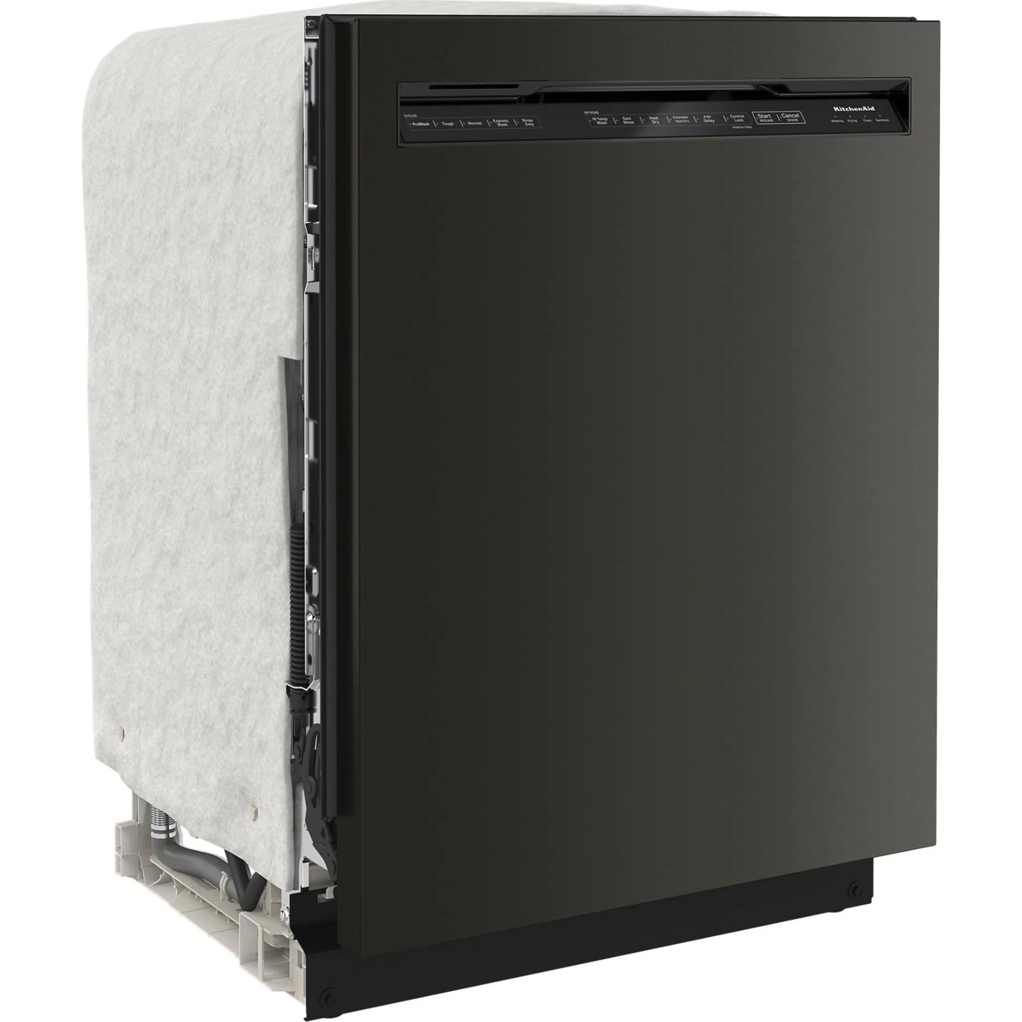 KitchenAid 44 dBA Dishwasher in PrintShield Finish with 360A° Max Jets Third Rack - Black Stainless (KDFM404KBS) - Image 17