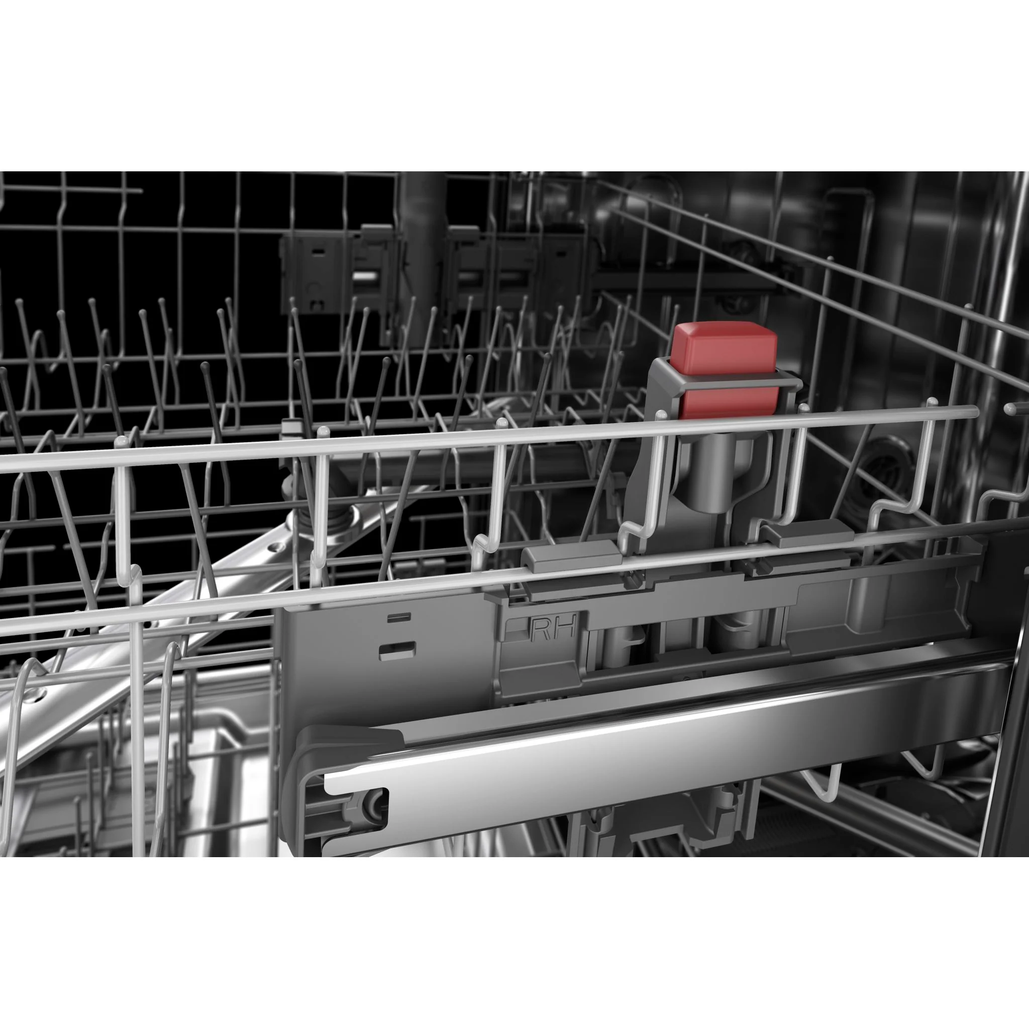 KitchenAid 44 dBA Dishwasher in PrintShield Finish with 360A° Max Jets Third Rack - Black Stainless (KDFM404KBS) - Image 2