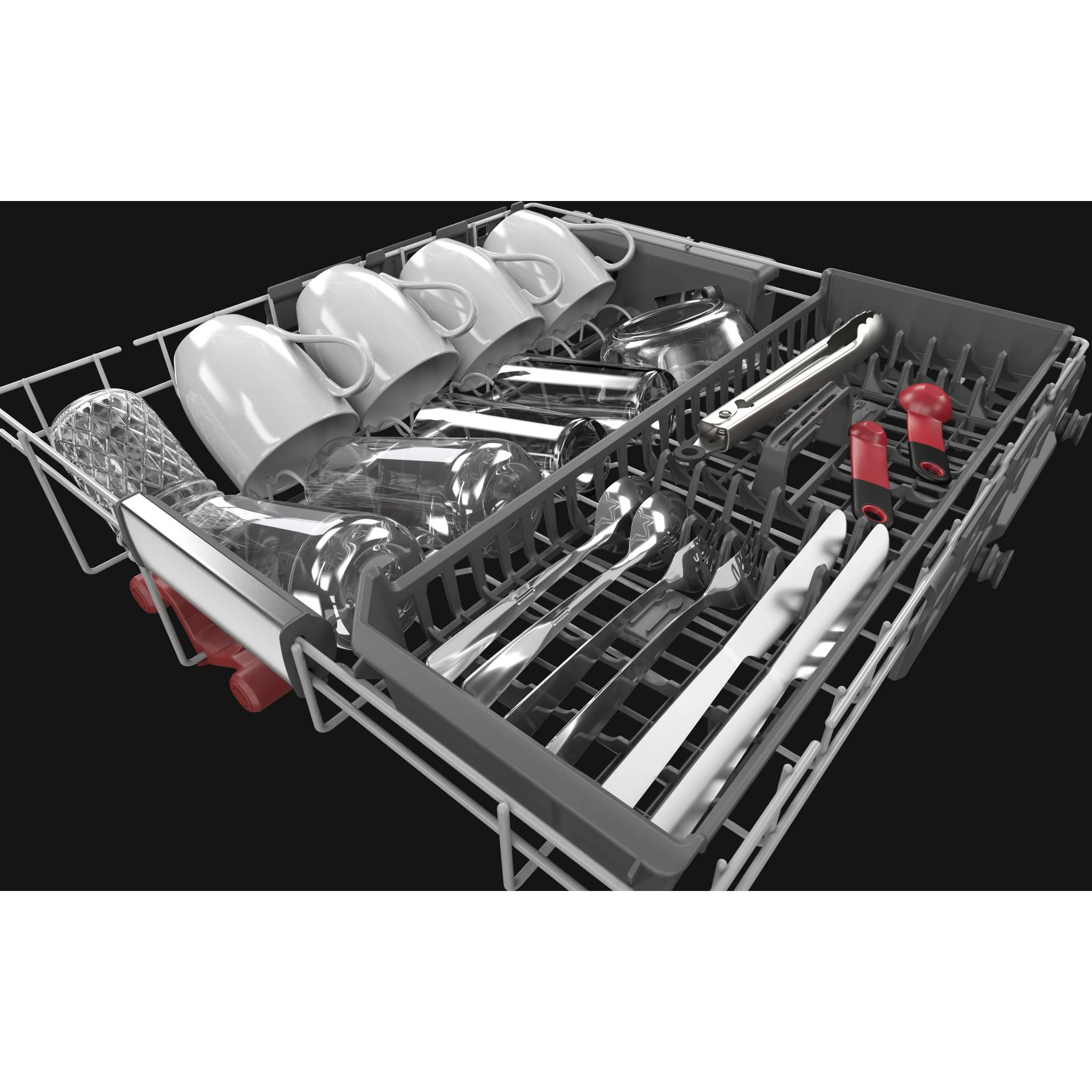 KitchenAid 44 dBA Dishwasher with 360A° Max Jets Third Rack and LED Interior Lighting - Stainless Steel (KDPM704KPS) - Image 11