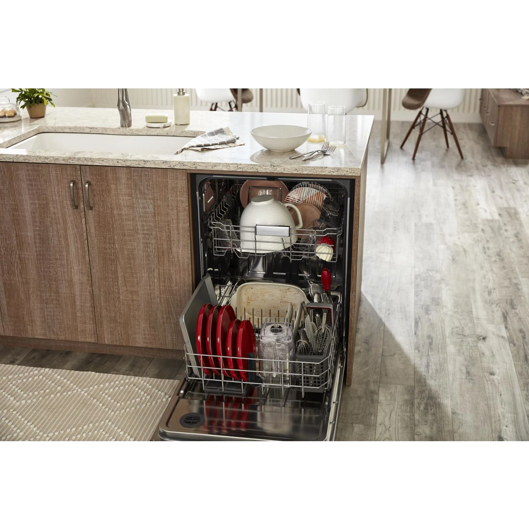KitchenAid 47 dBA Two-Rack Dishwasher with ProWash Cycle - White (KDFE104KWH) - Image 37