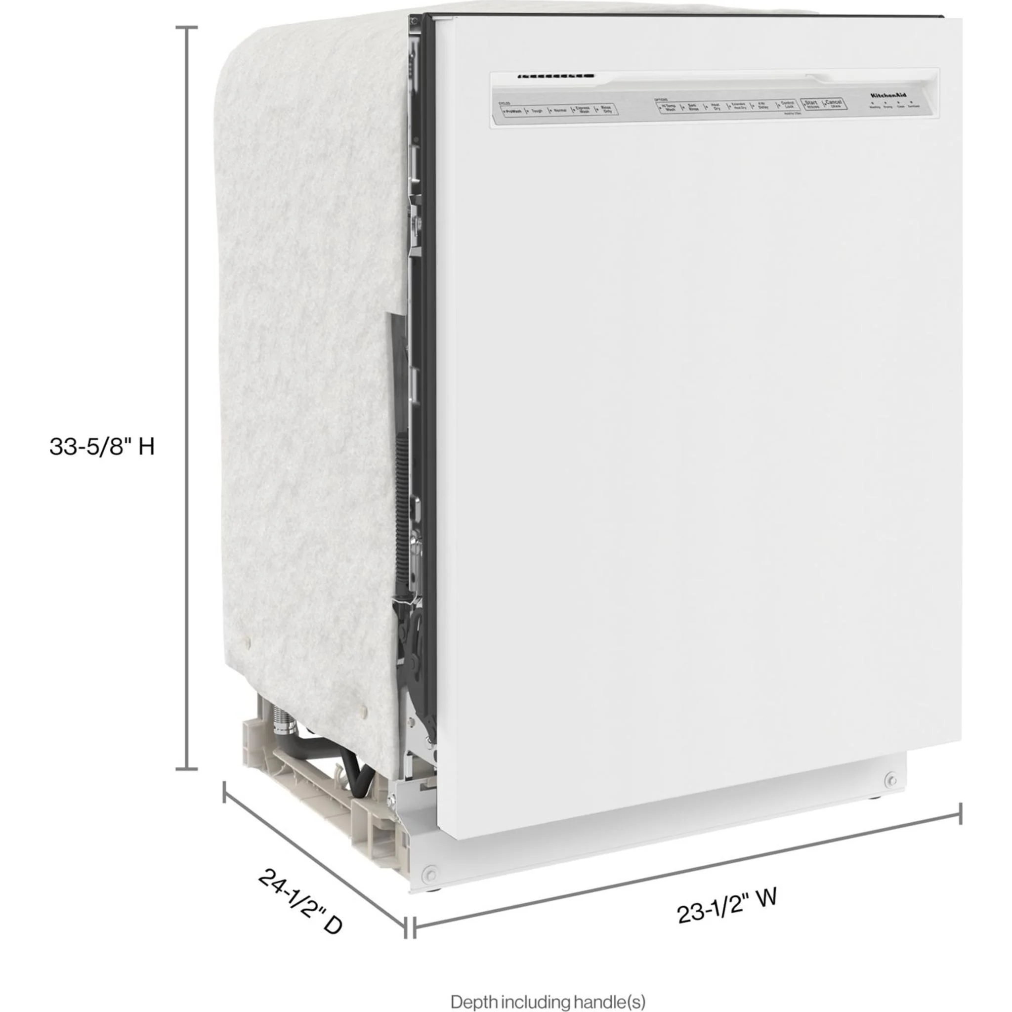 KitchenAid 47 dBA Two-Rack Dishwasher with ProWash Cycle - White (KDFE104KWH) - Image 38
