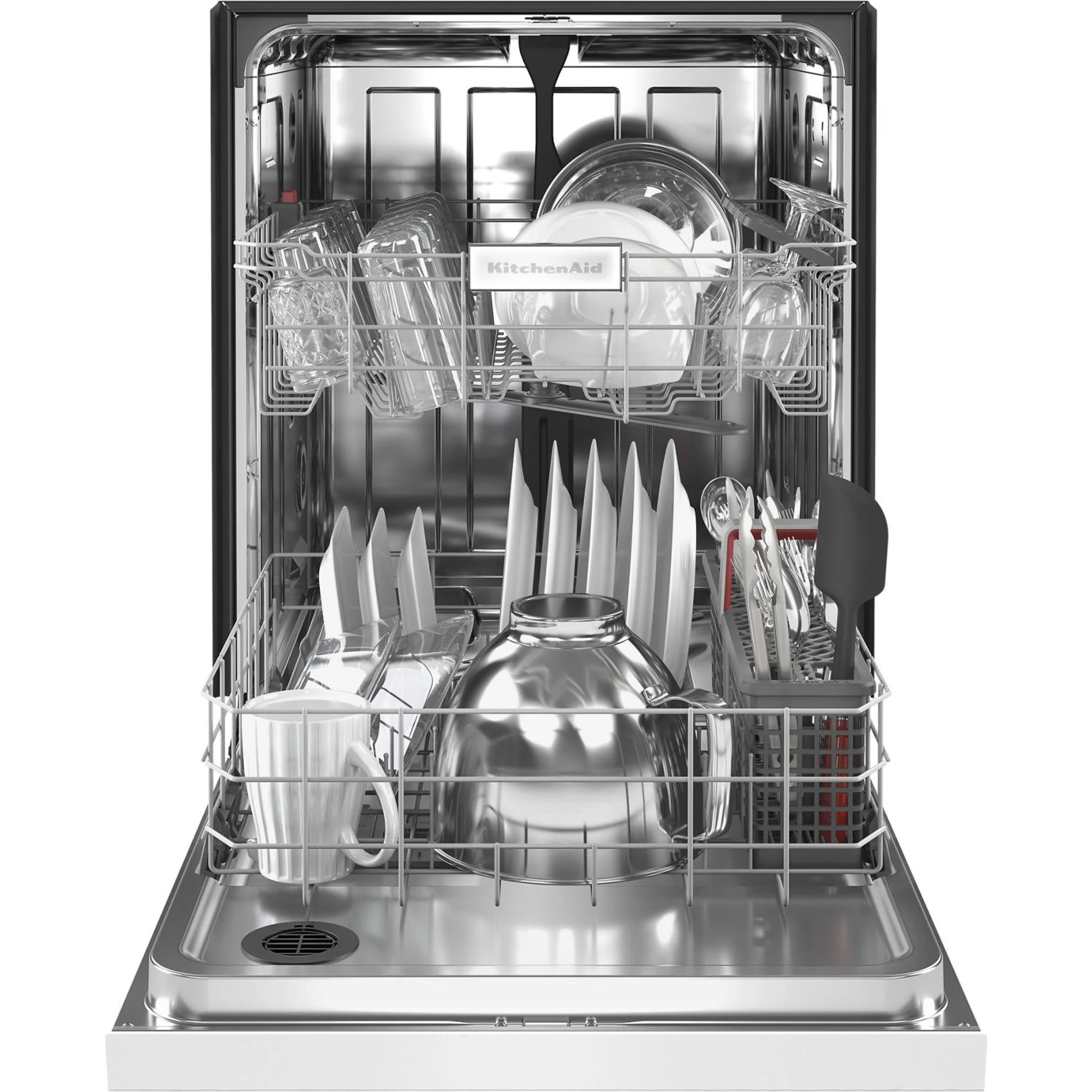 KitchenAid 47 dBA Two-Rack Dishwasher with ProWash Cycle - White (KDFE104KWH) - Image 6