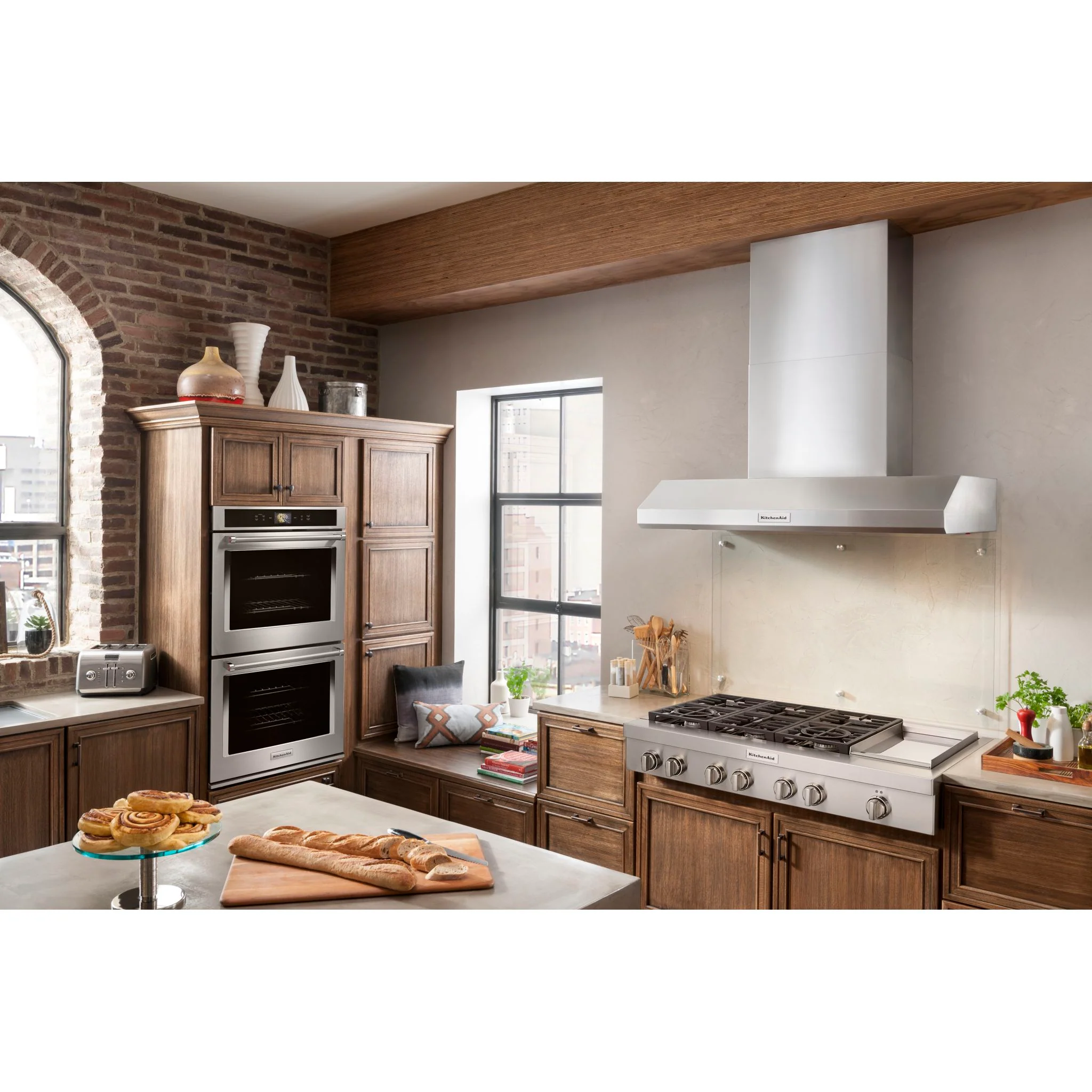 KitchenAid 48'' 6-Burner Commercial-Style Gas Rangetop with Griddle -Stainless Steel (KCGC558JSS) - Image 5