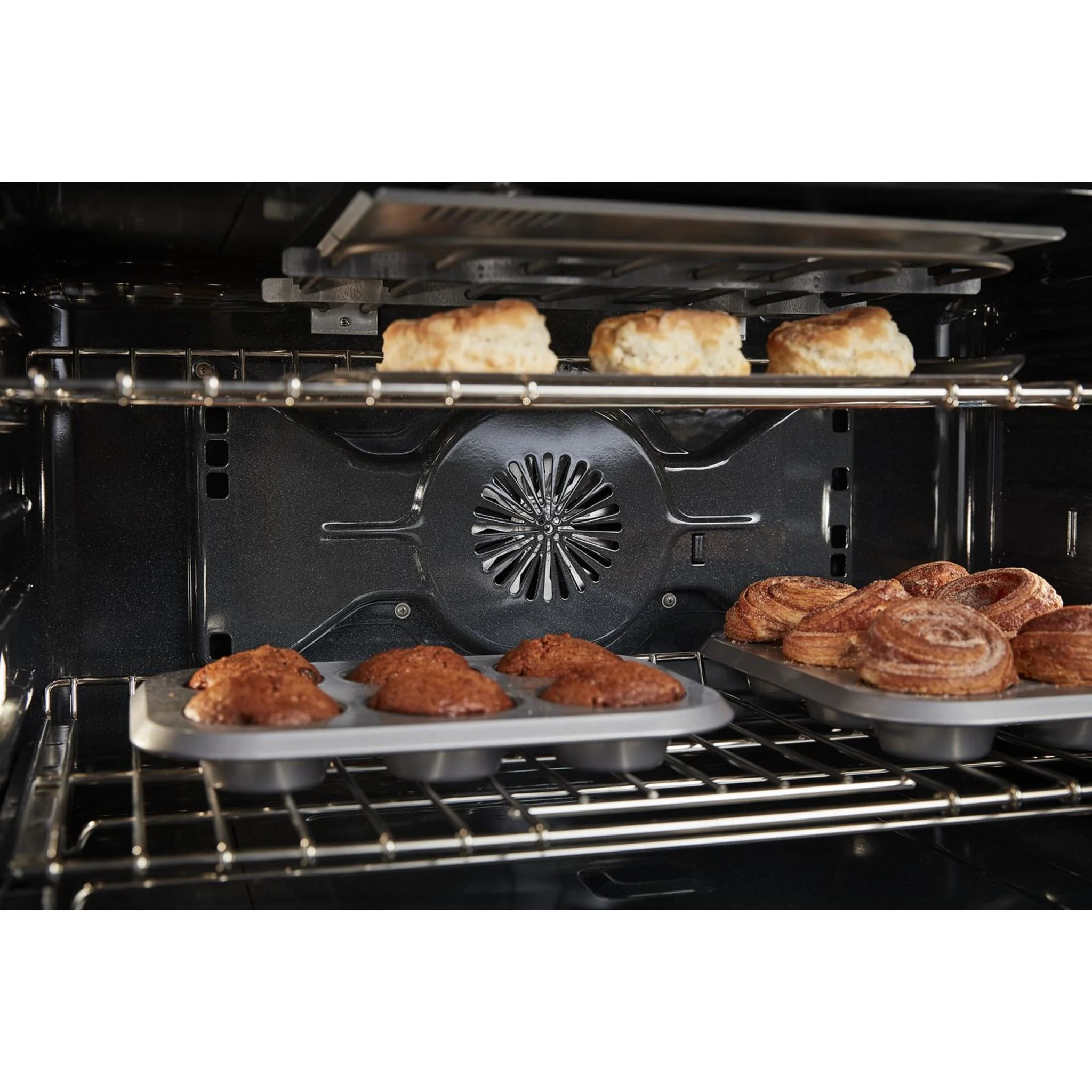 KitchenAid  36'' Smart Commercial-Style Dual Fuel Range with 6 Burners - Avocado Cream (KFDC506JAV) - Image 8