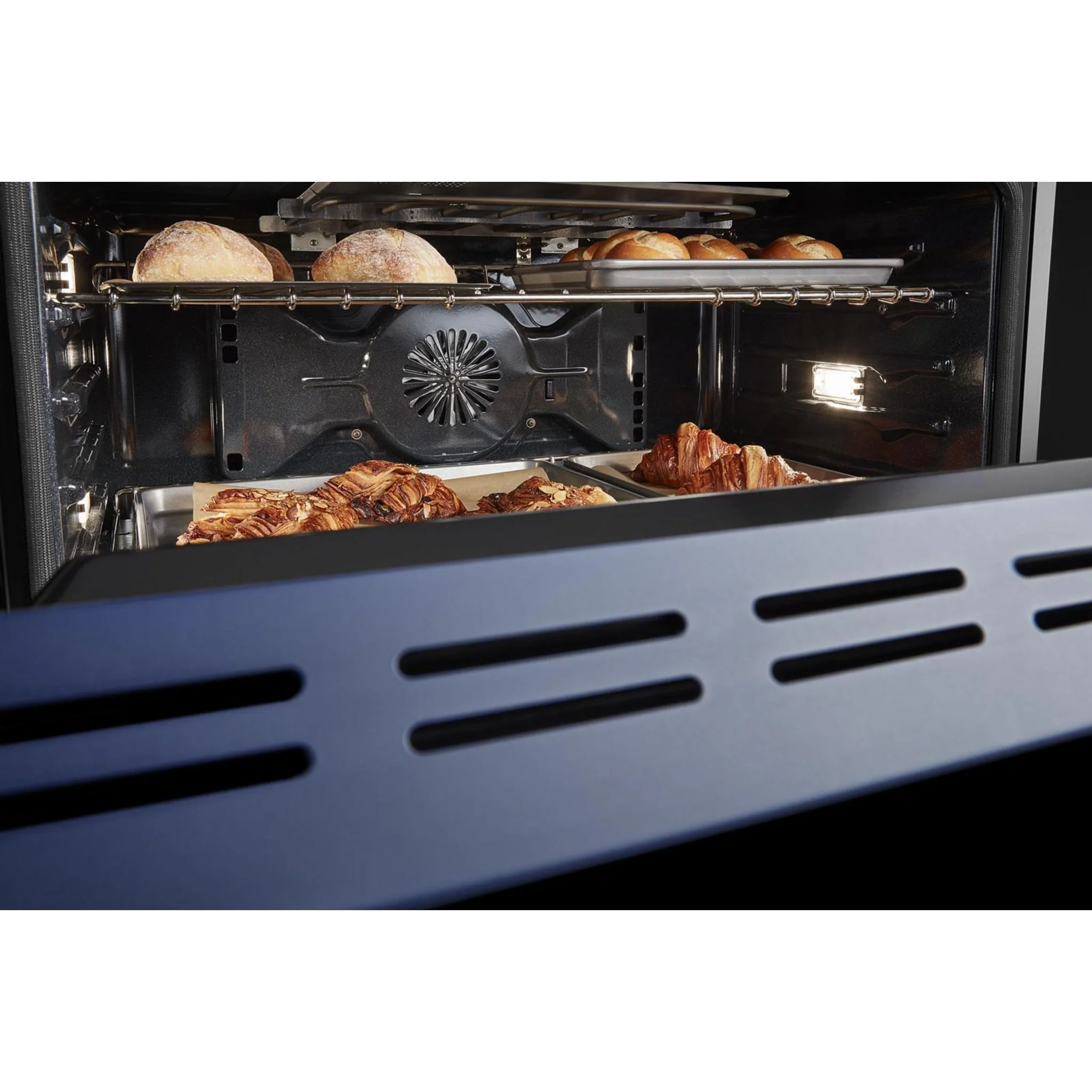 KitchenAid  36'' Smart Commercial-Style Dual Fuel Range with 6 Burners - Ink Blue (KFDC506JIB) - Image 4