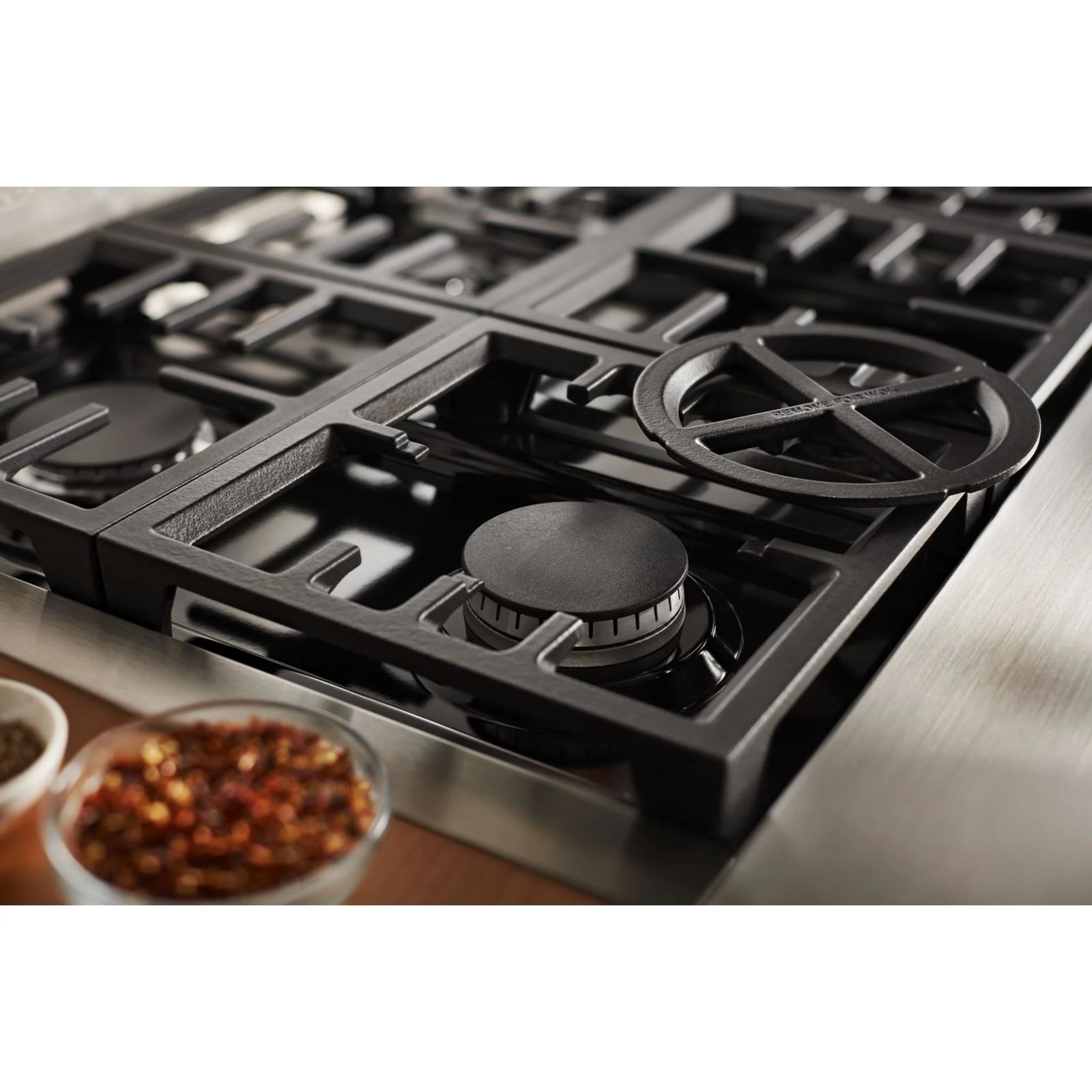 KitchenAid  36'' Smart Commercial-Style Dual Fuel Range with 6 Burners - Scorched Orange (KFDC506JSC) - Image 18