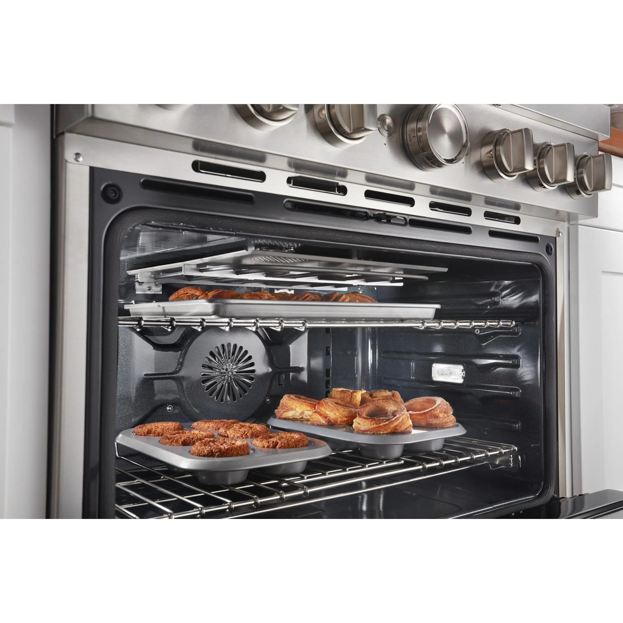 KitchenAid  36'' Smart Commercial-Style Dual Fuel Range with 6 Burners - Scorched Orange (KFDC506JSC) - Image 43