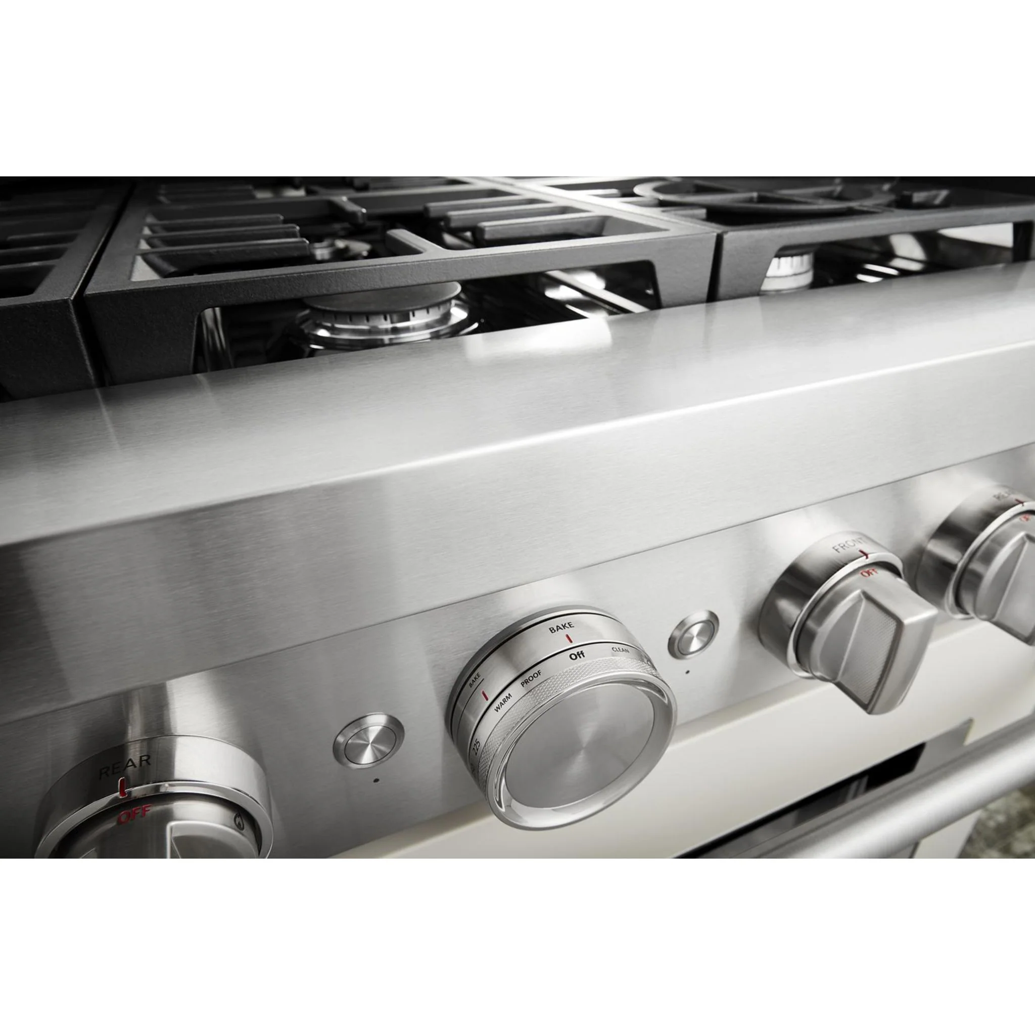 KitchenAid  36'' Smart Commercial-Style Gas Range with 6 Burners - Milkshake (KFGC506JMH) - Image 31