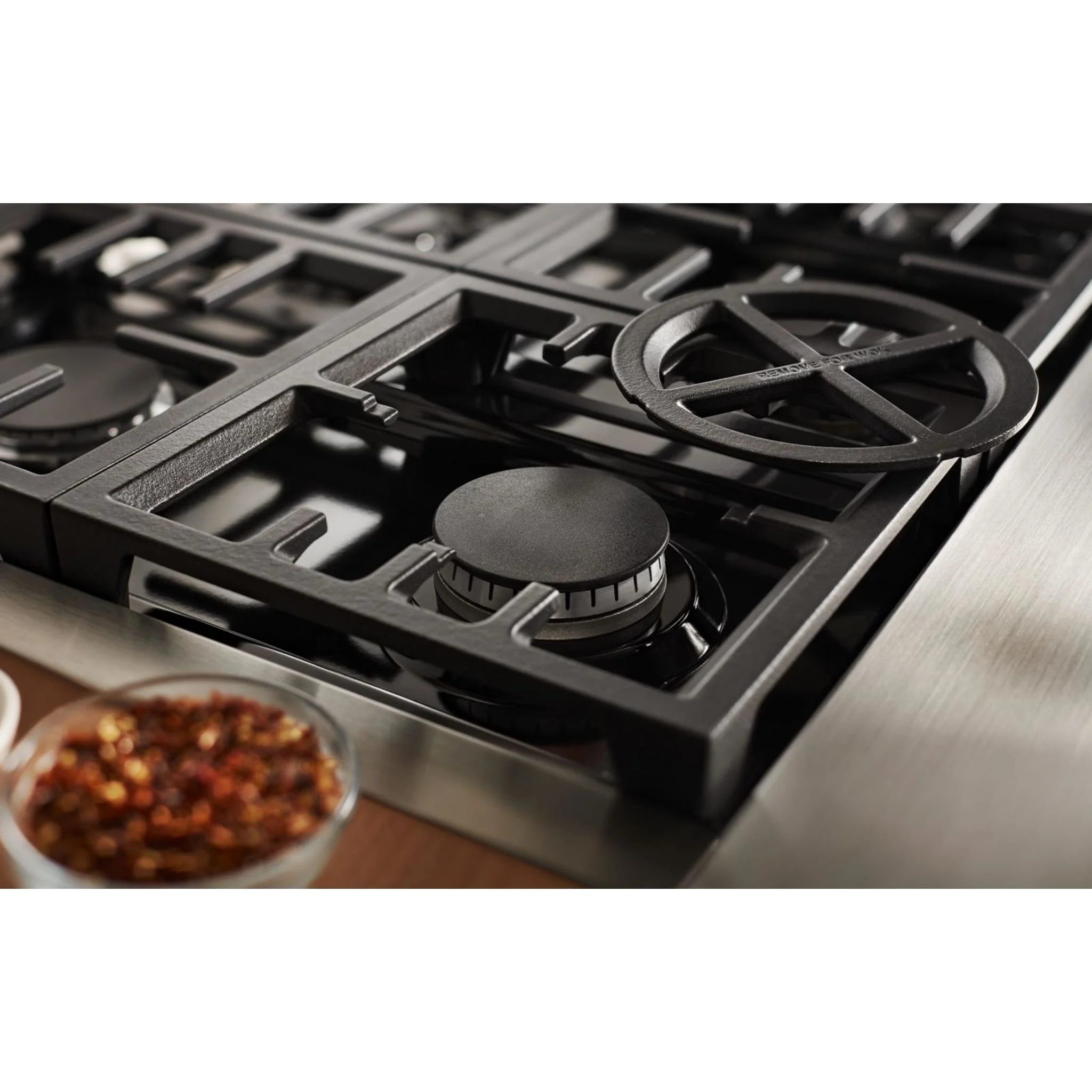 KitchenAid  36'' Smart Commercial-Style Gas Range with 6 Burners - Scorched Orange (KFGC506JSC) - Image 41