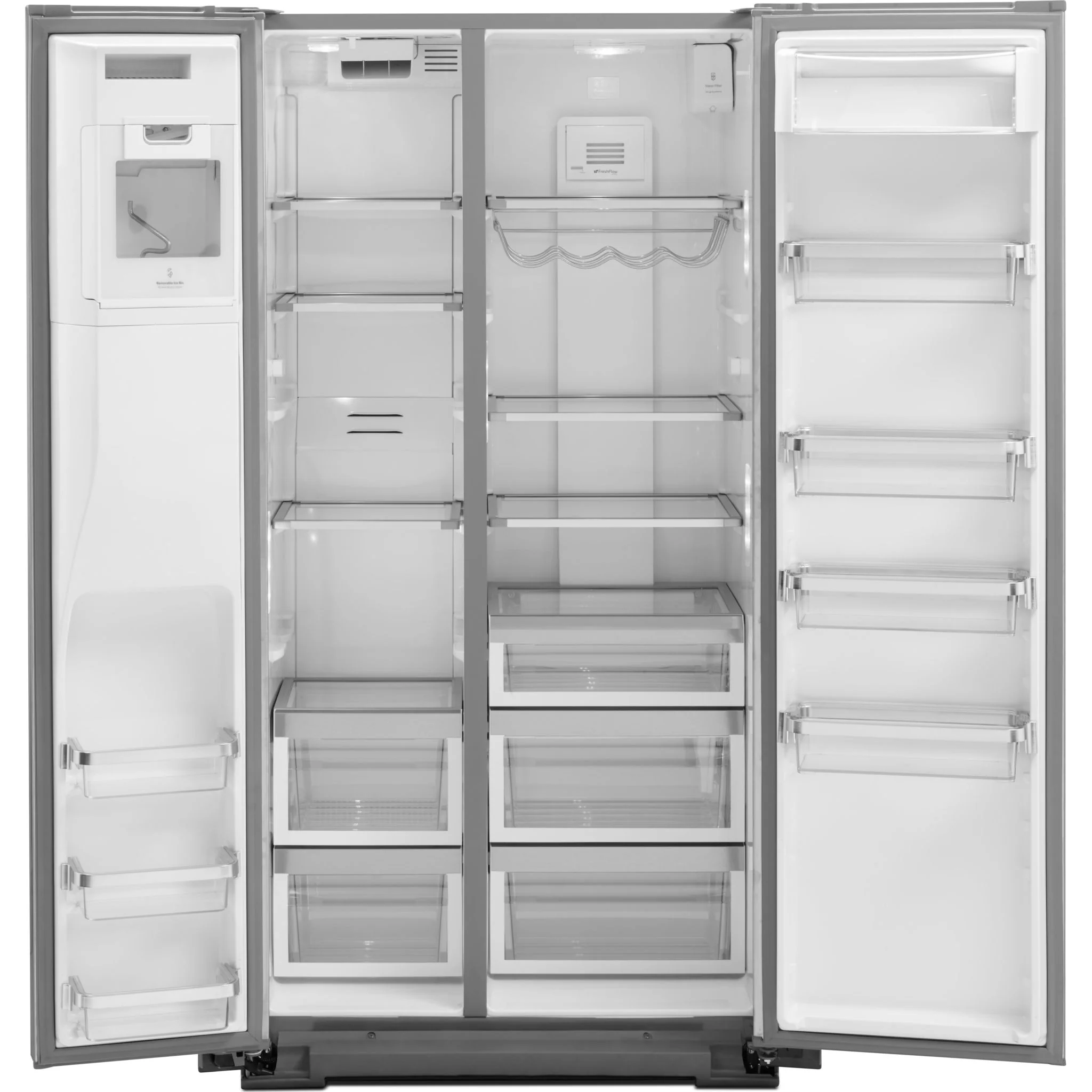 KitchenAid 25.8 Cu. Ft. 36" Multi-Door Freestanding Refrigerator with Platinum Interior Design and PrintShieldFinish -Black Stainless (KRMF706EBS) - Image 23