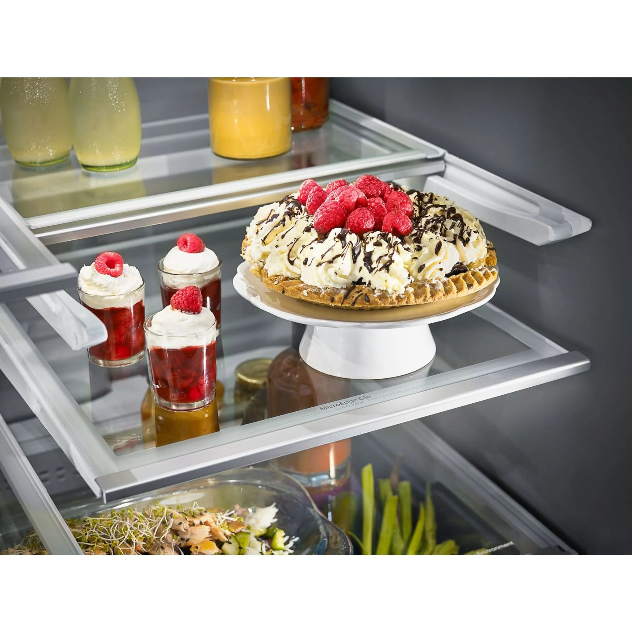 KitchenAid 25.8 Cu. Ft. 36" Multi-Door Freestanding Refrigerator with Platinum Interior Design -Stainless Steel (KRMF706ESS) - Image 10