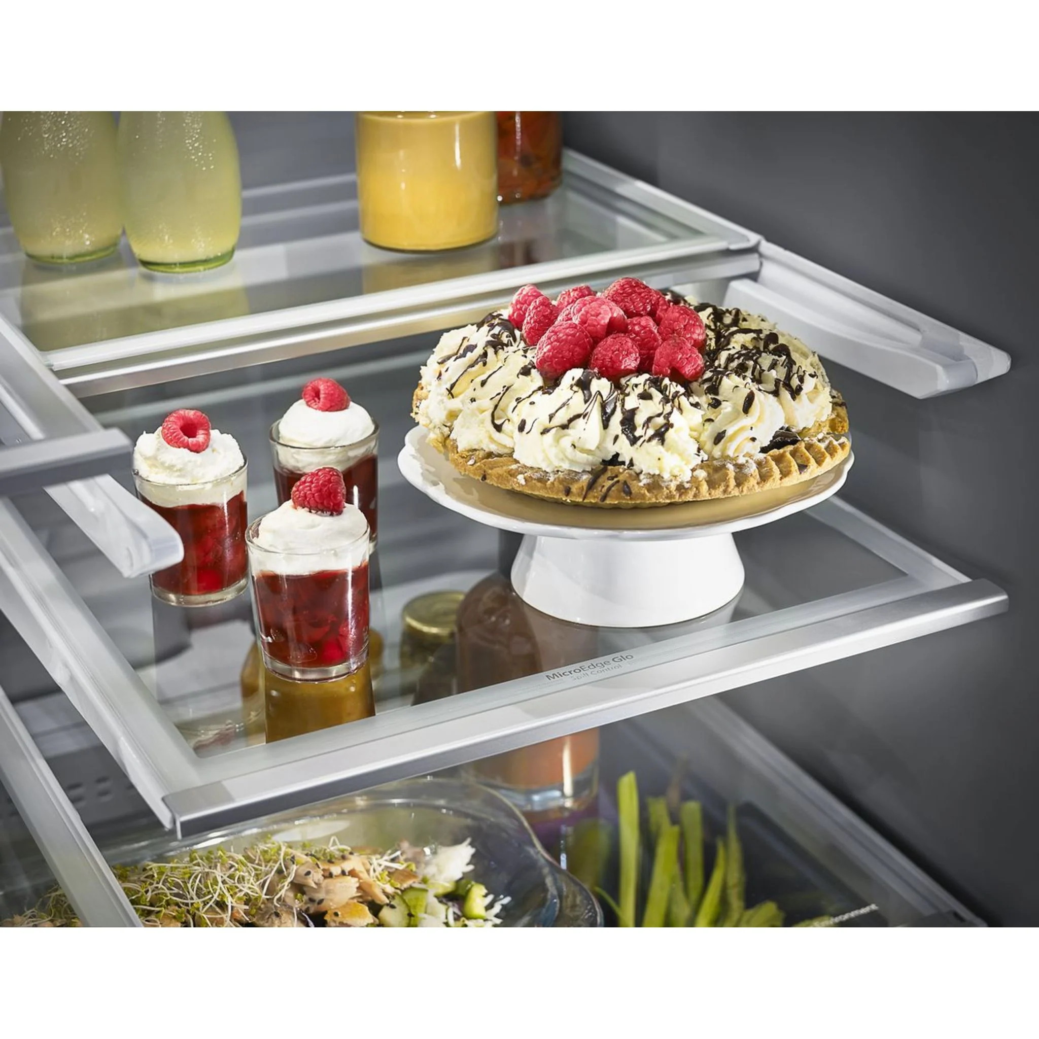 KitchenAid 25.8 Cu. Ft. 36" Multi-Door Freestanding Refrigerator with Platinum Interior Design -Stainless Steel (KRMF706ESS) - Image 7