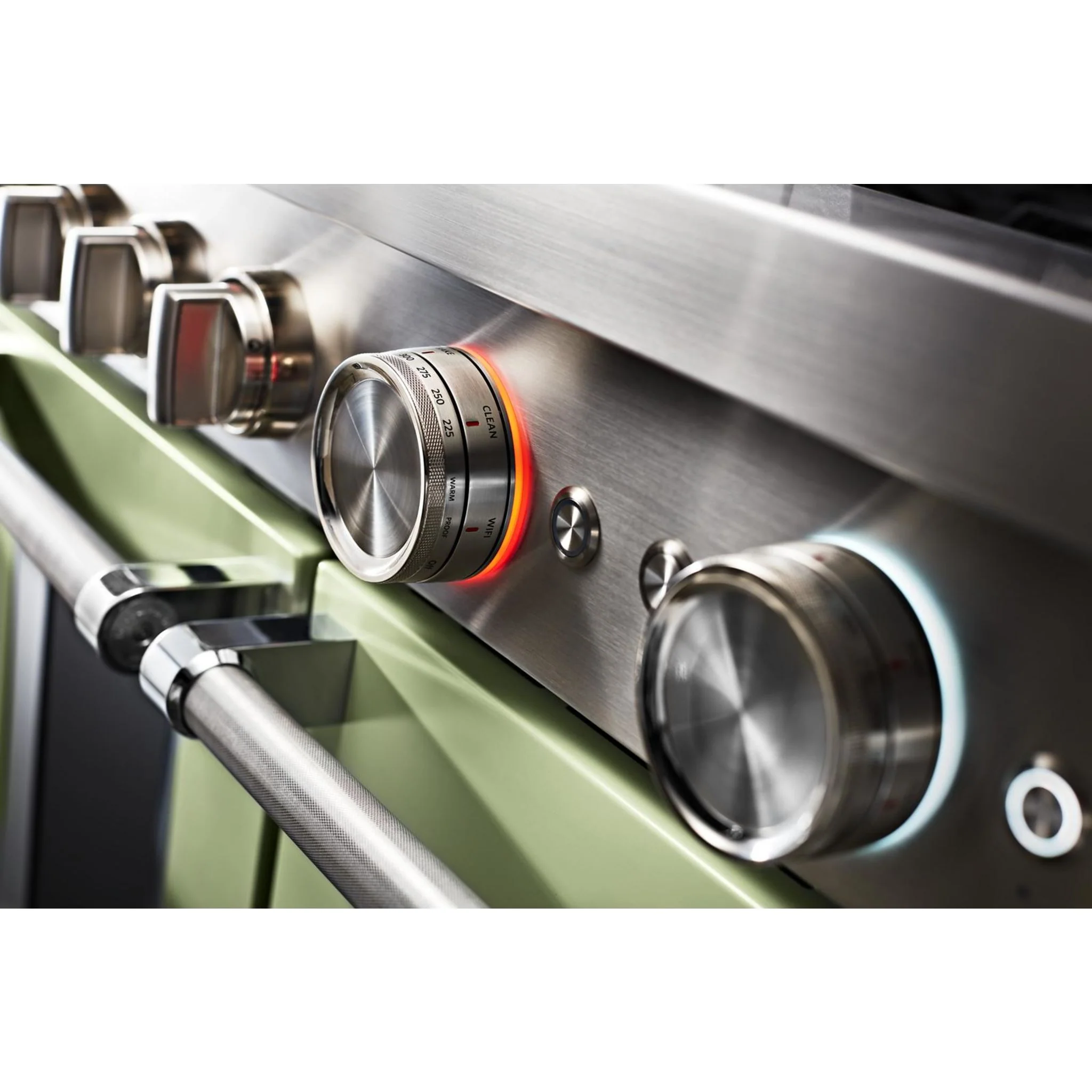 KitchenAid  48'' Smart Commercial-Style Dual Fuel Range with Griddle - Avocado Cream (KFDC558JAV) - Image 44