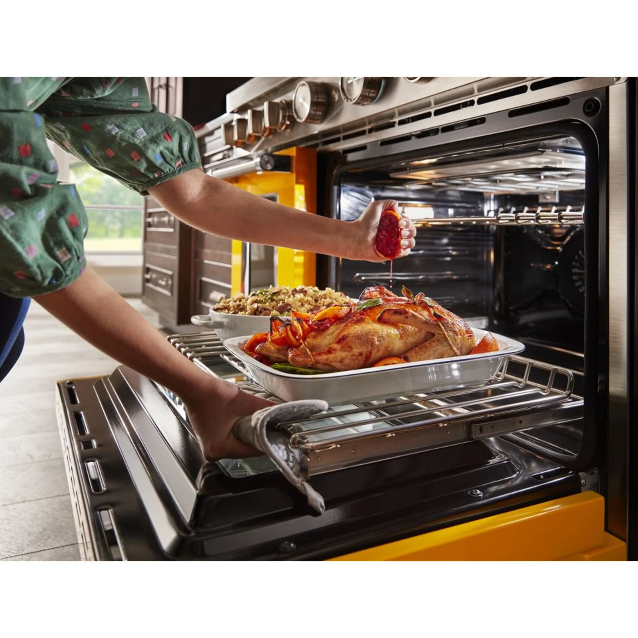 KitchenAid  48'' Smart Commercial-Style Dual Fuel Range with Griddle - Ink Blue (KFDC558JIB) - Image 43