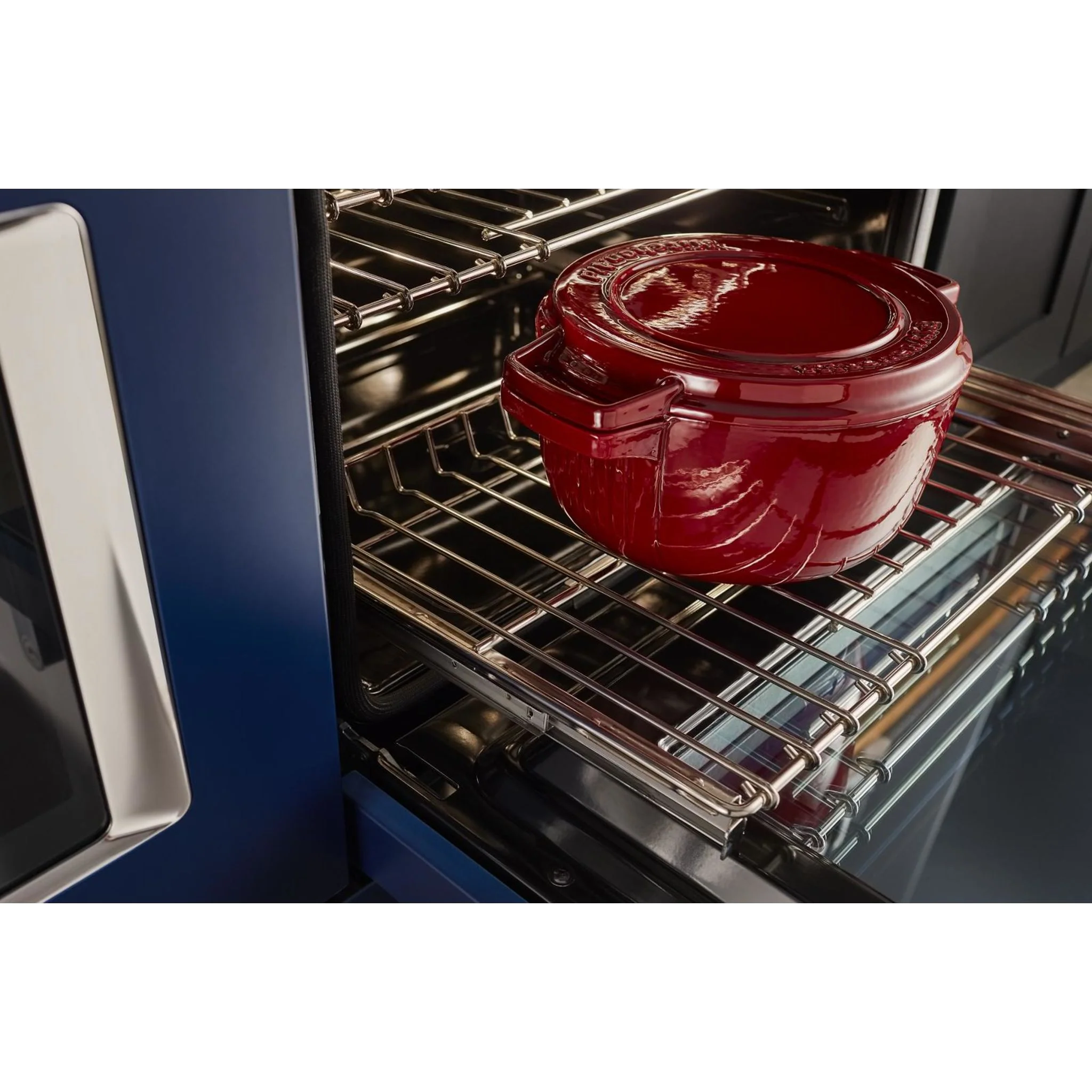 KitchenAid  48'' Smart Commercial-Style Dual Fuel Range with Griddle - Ink Blue (KFDC558JIB) - Image 47