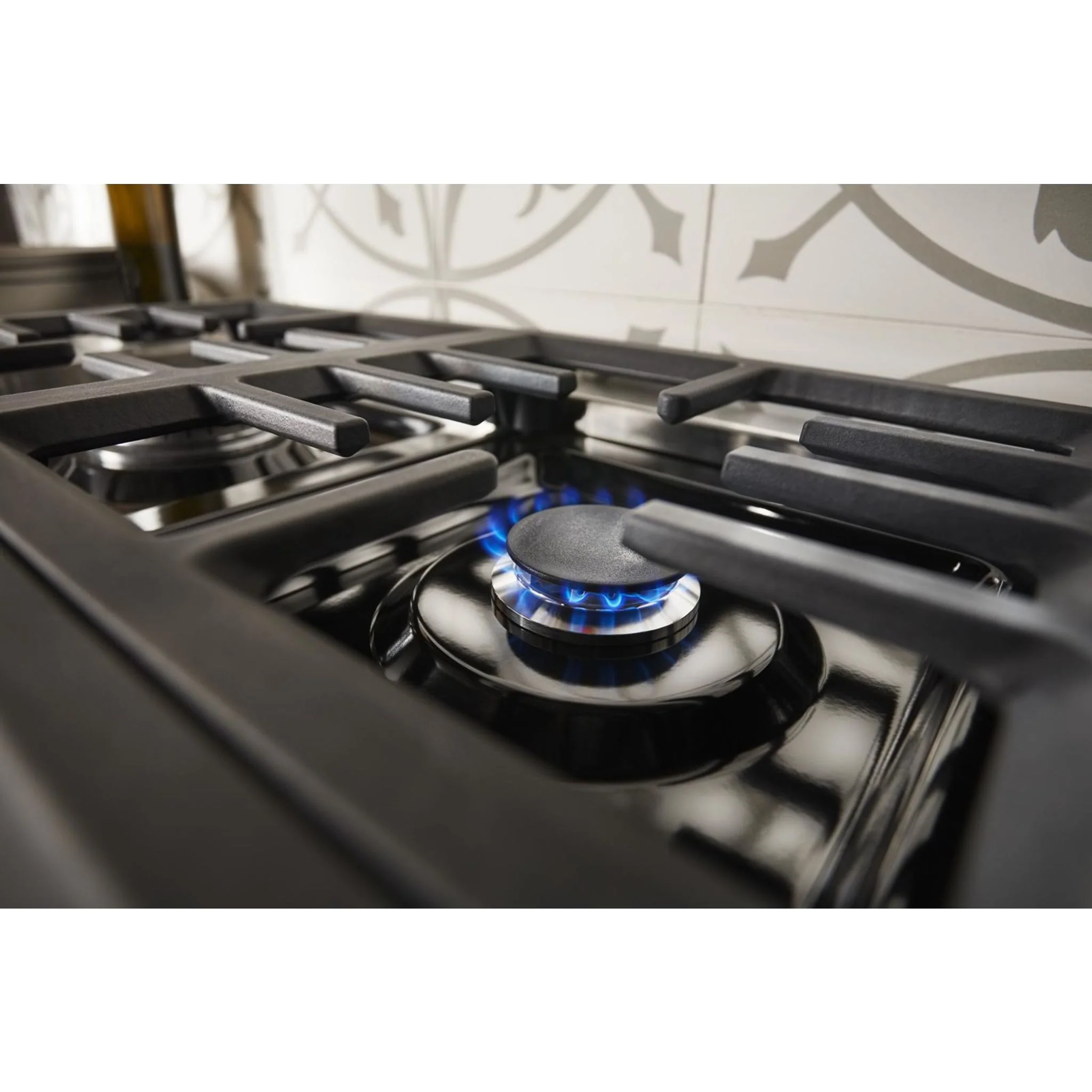 KitchenAid  48'' Smart Commercial-Style Dual Fuel Range with Griddle - Milkshake (KFDC558JMH) - Image 46