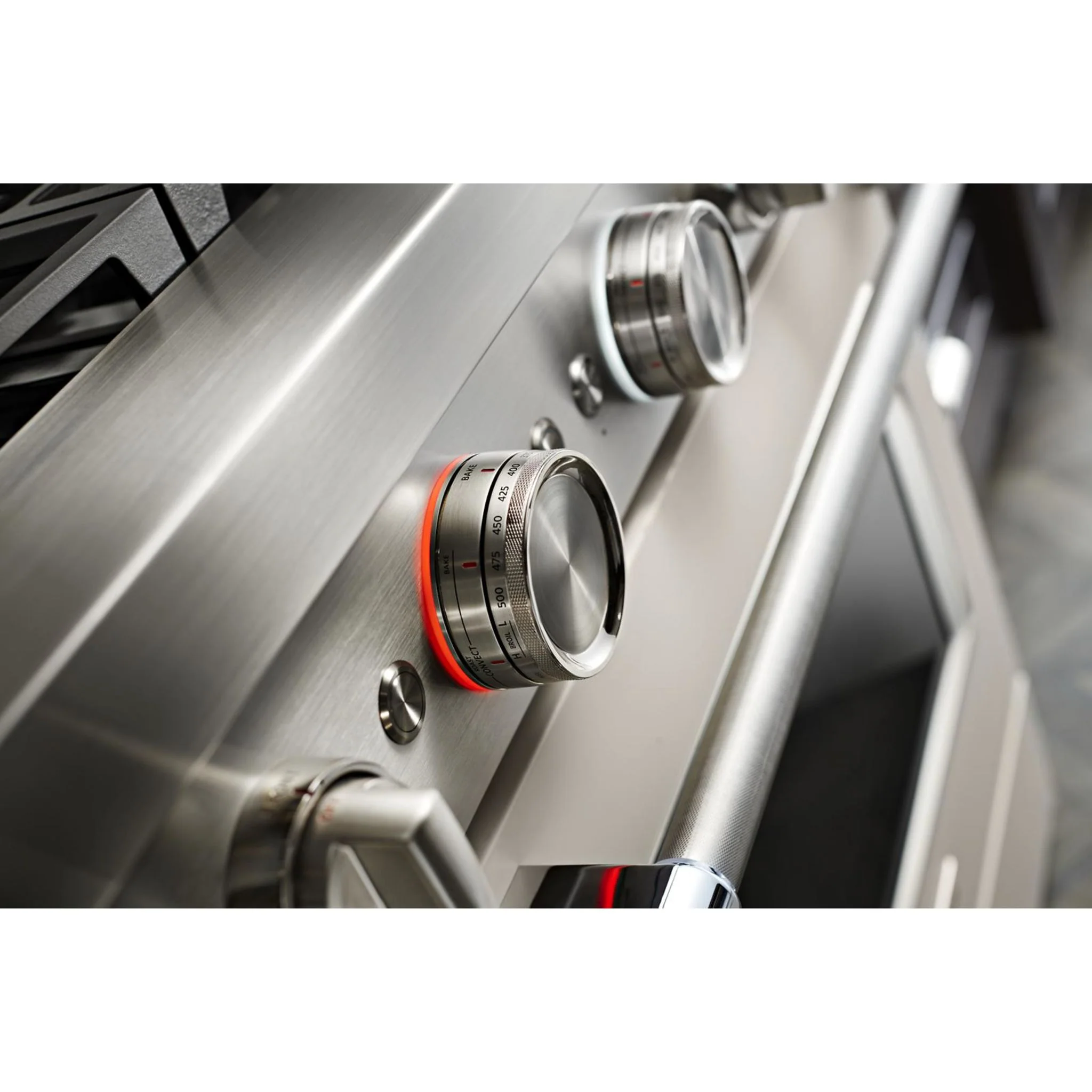 KitchenAid  48'' Smart Commercial-Style Dual Fuel Range with Griddle - Milkshake (KFDC558JMH) - Image 8