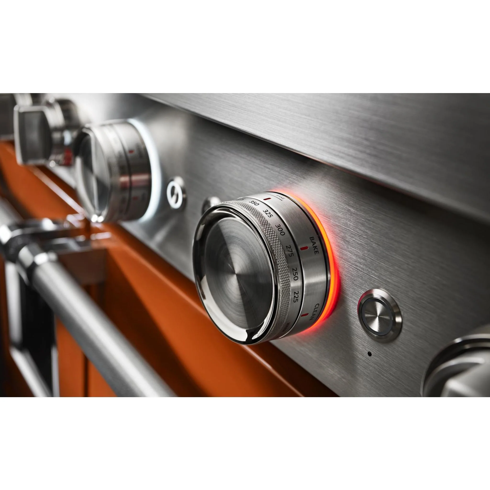 KitchenAid  48'' Smart Commercial-Style Dual Fuel Range with Griddle - Scorched Orange (KFDC558JSC) - Image 10