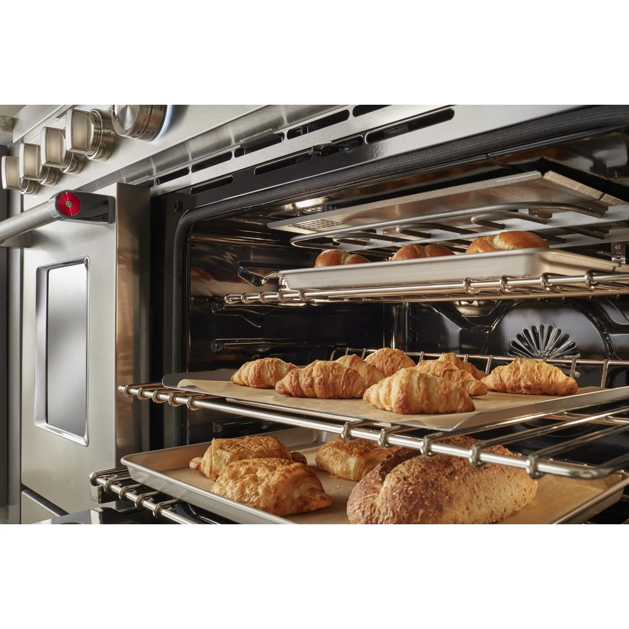 KitchenAid  48'' Smart Commercial-Style Dual Fuel Range with Griddle - Stainless Steel (KFDC558JSS) - Image 17