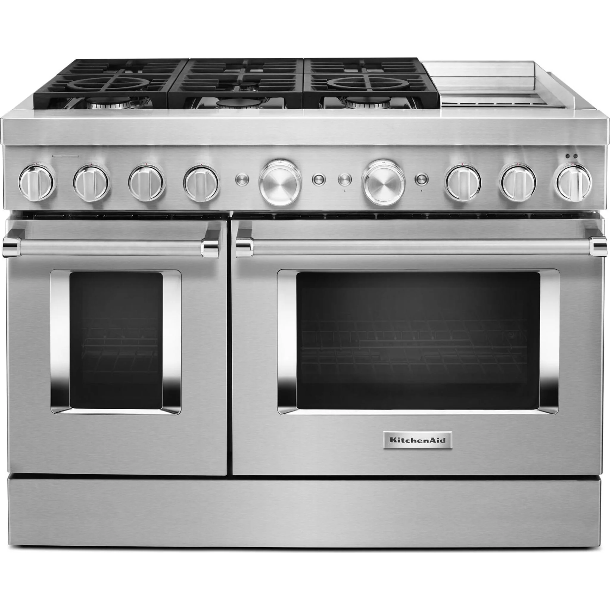 KitchenAid  48'' Smart Commercial-Style Dual Fuel Range with Griddle - Stainless Steel (KFDC558JSS) - Image 57