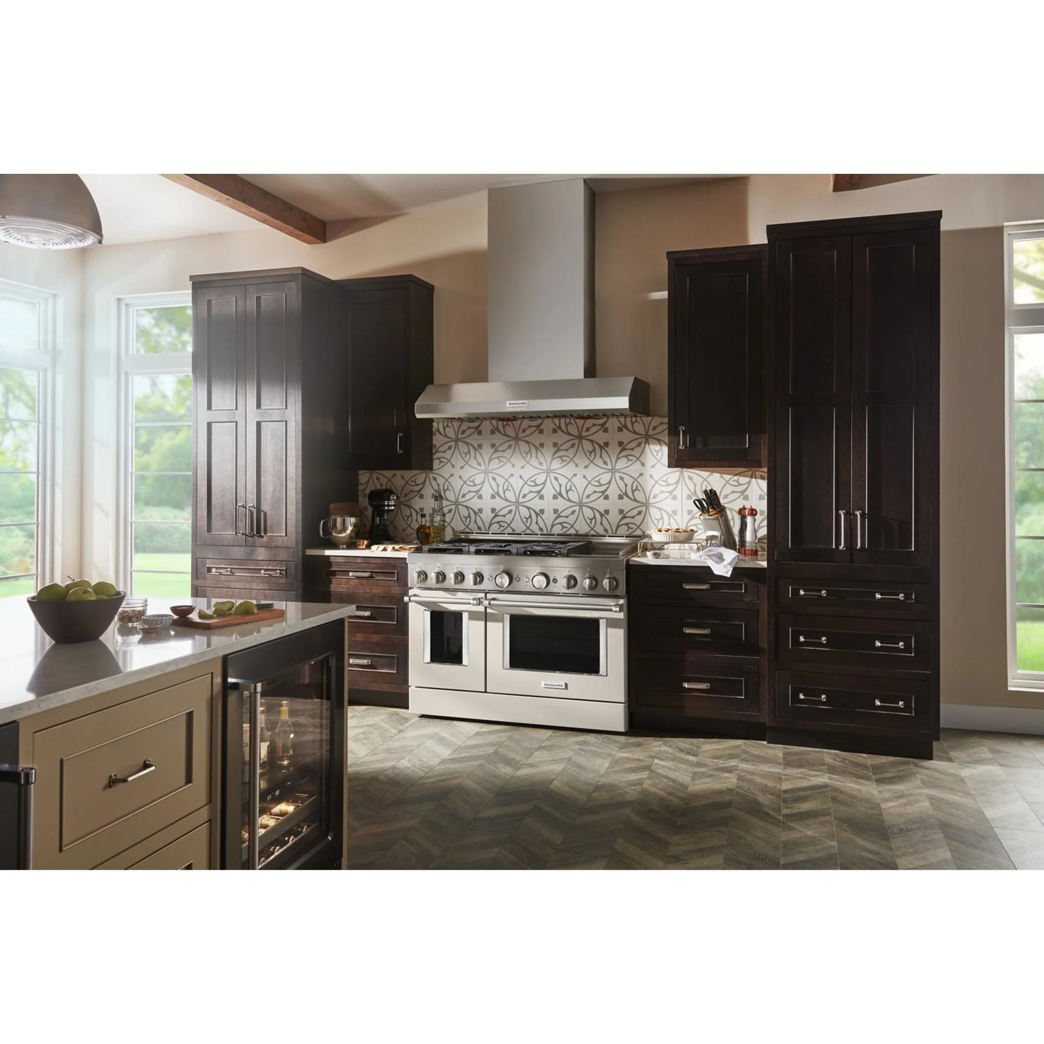 KitchenAid  48'' Smart Commercial-Style Gas Range with Griddle - Milkshake (KFGC558JMH) - Image 55