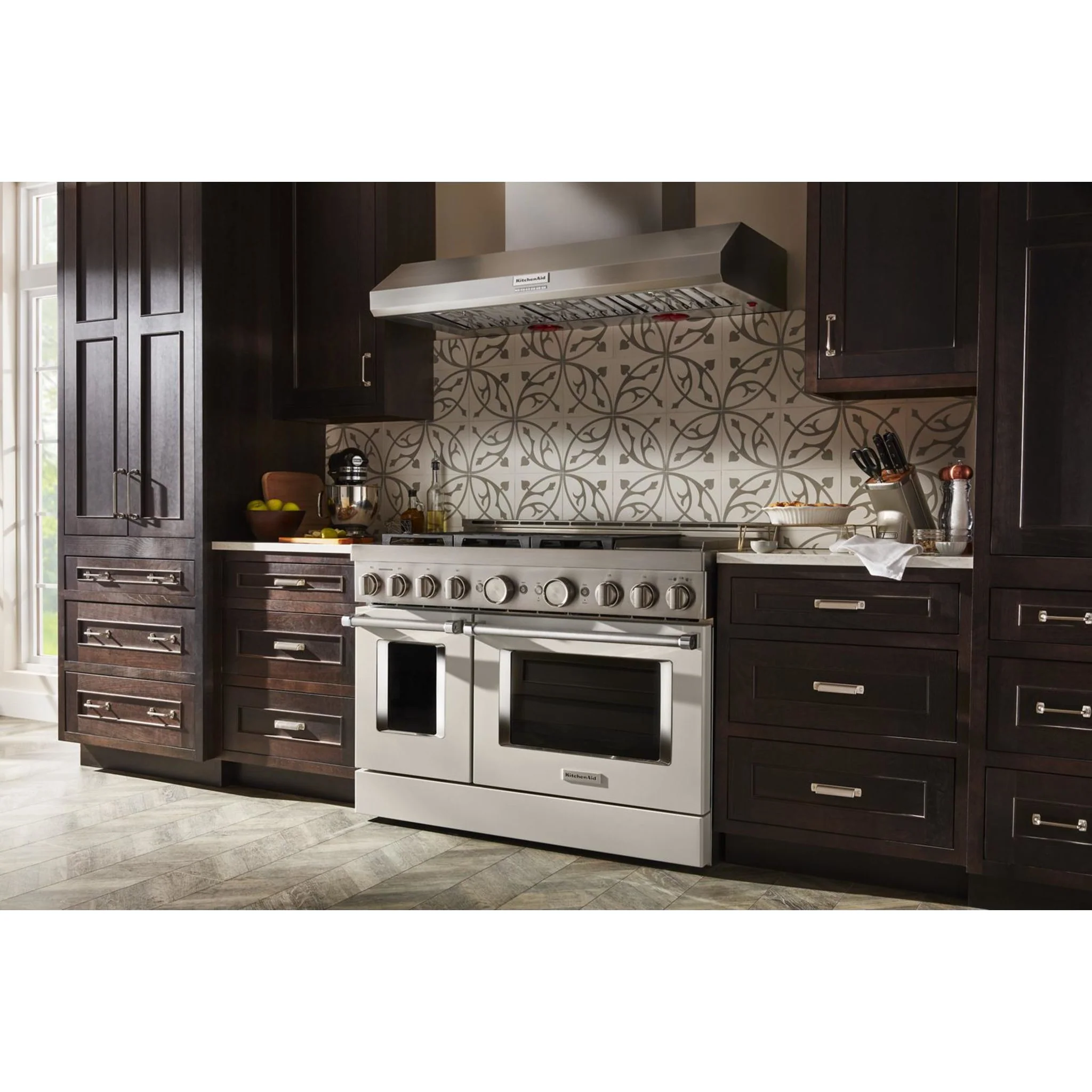 KitchenAid  48'' Smart Commercial-Style Gas Range with Griddle - Milkshake (KFGC558JMH) - Image 56