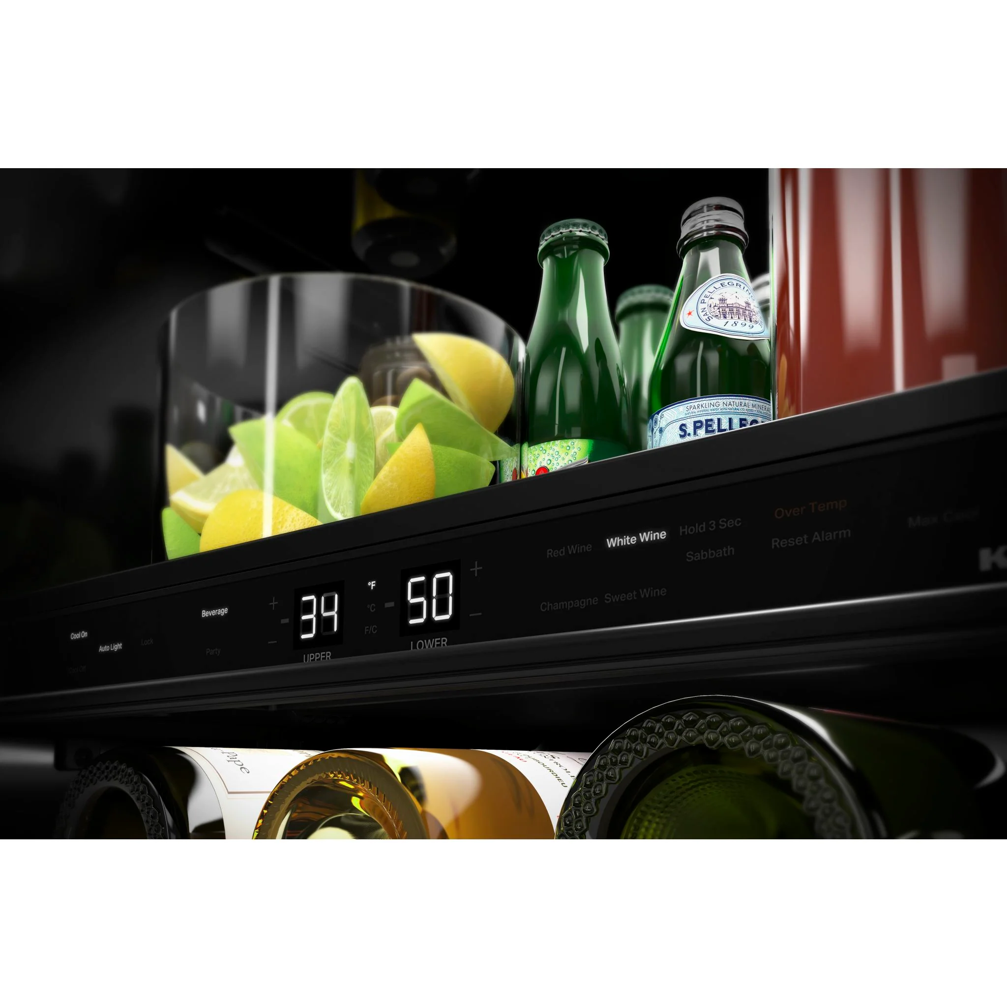 KitchenAid 24" Beverage Center with Glass Door and Wood-Front Racks - Stainless Steel (KUBL214KSB) - Image 7