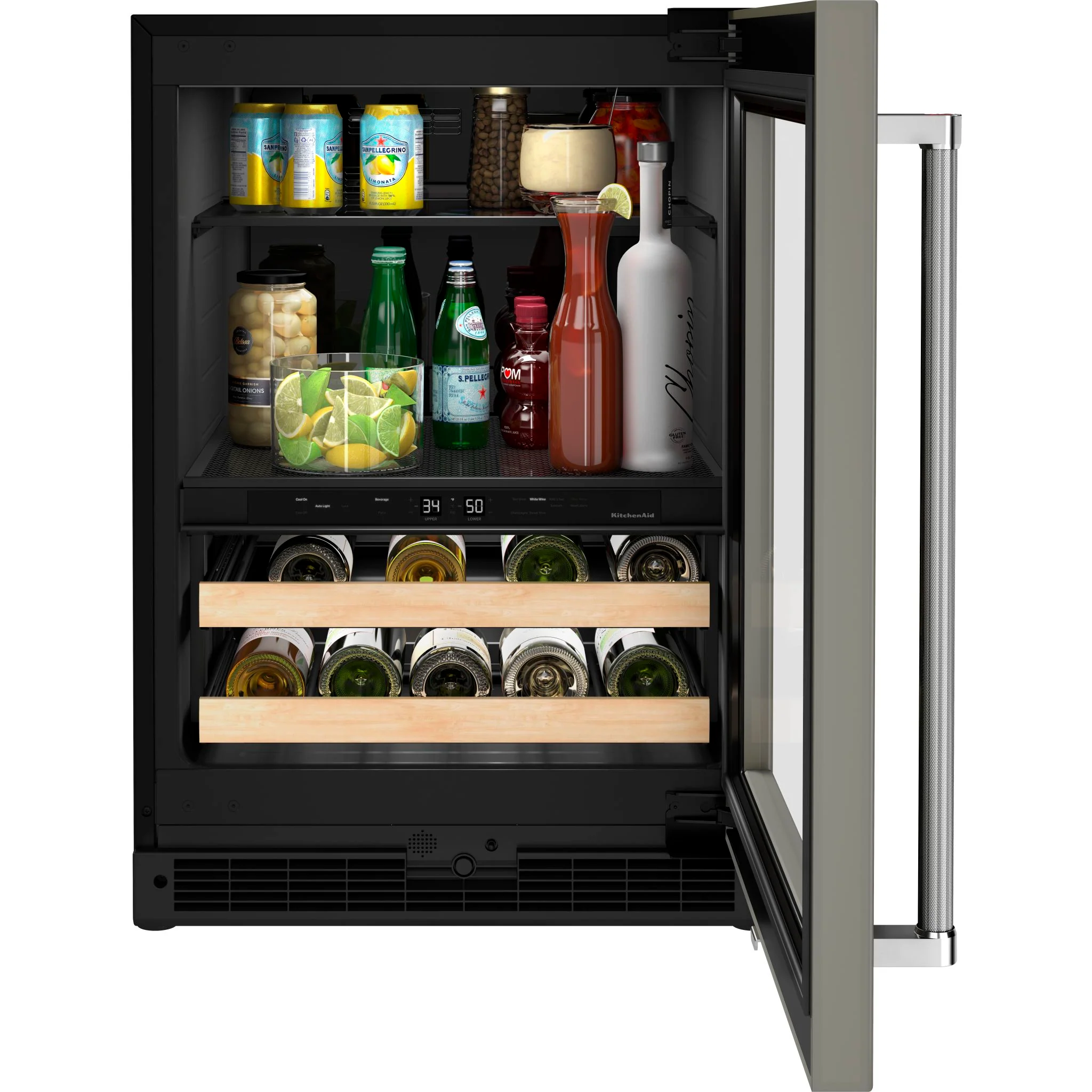 KitchenAid 24" Panel-Ready Beverage Center with Wood-Front Racks -Panel Ready (KUBR214KPA) - Image 5