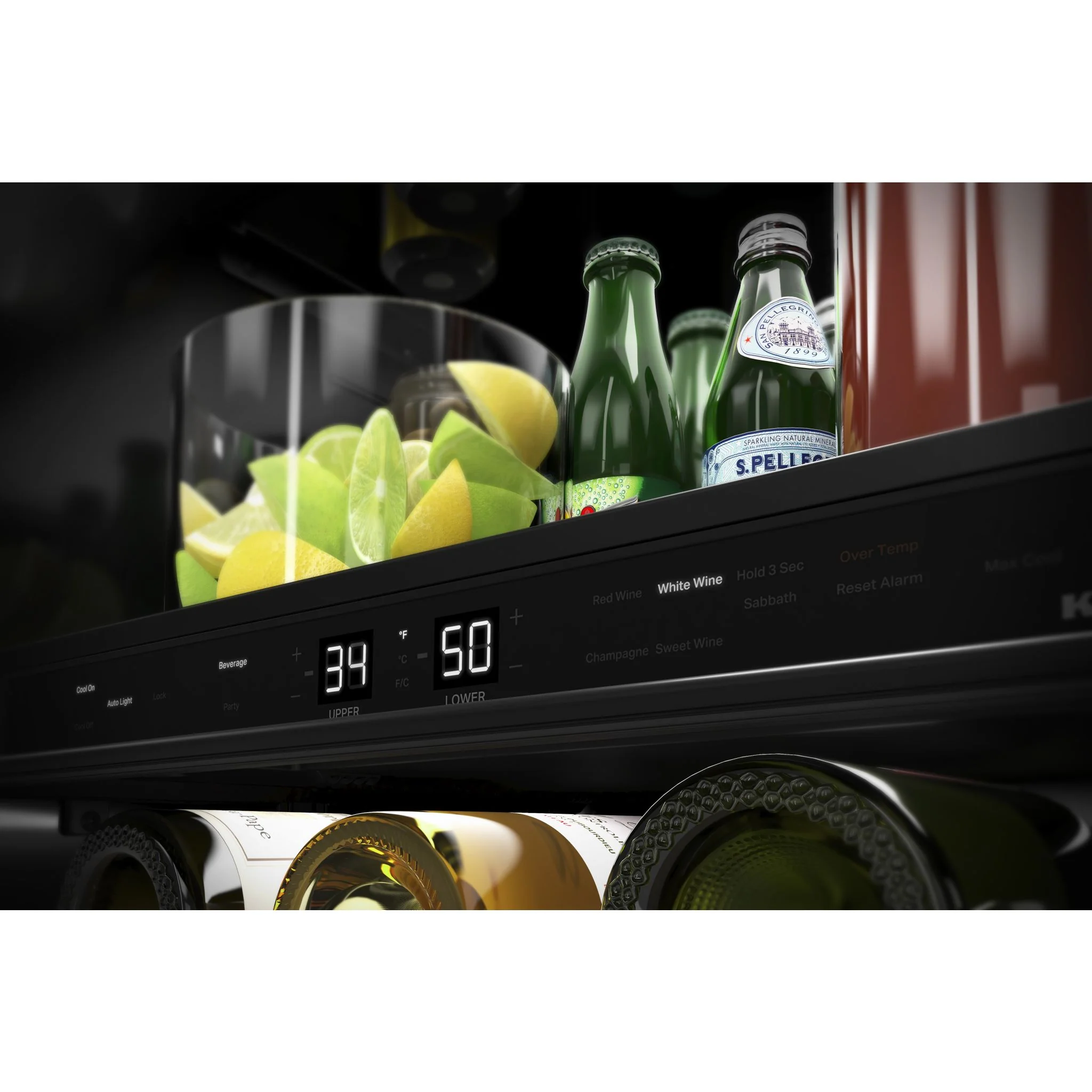 KitchenAid 24" Beverage Center with Glass Door and Wood-Front Racks - Stainless Steel (KUBR214KSB) - Image 5